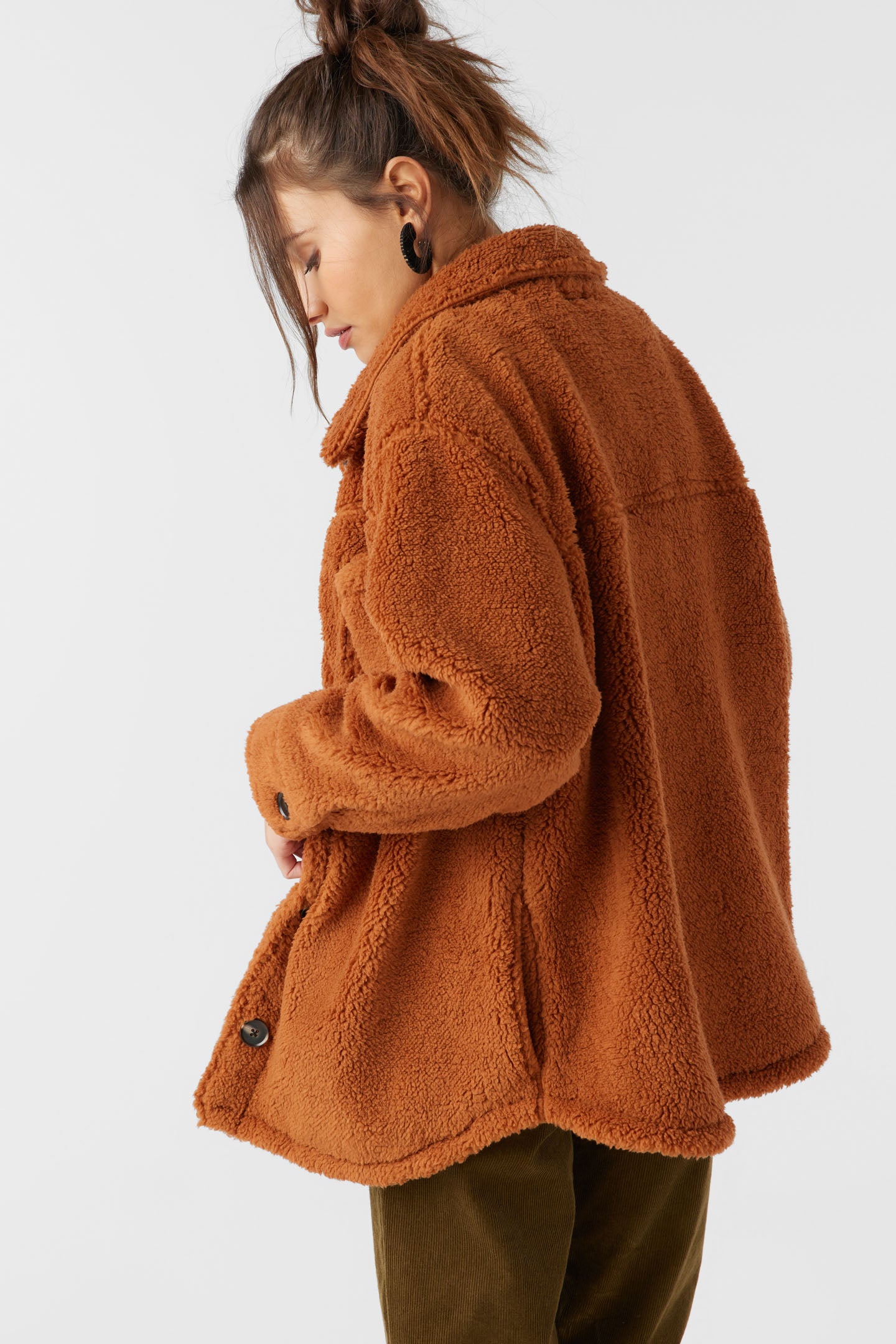 Heath High Pile Oversized Fleece Jacket - Image 2