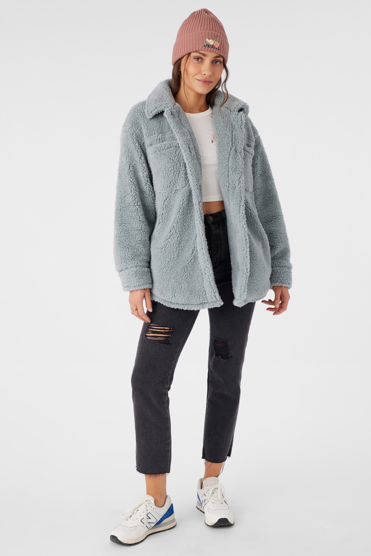 Heath High Pile Oversized Fleece Jacket - Image 3