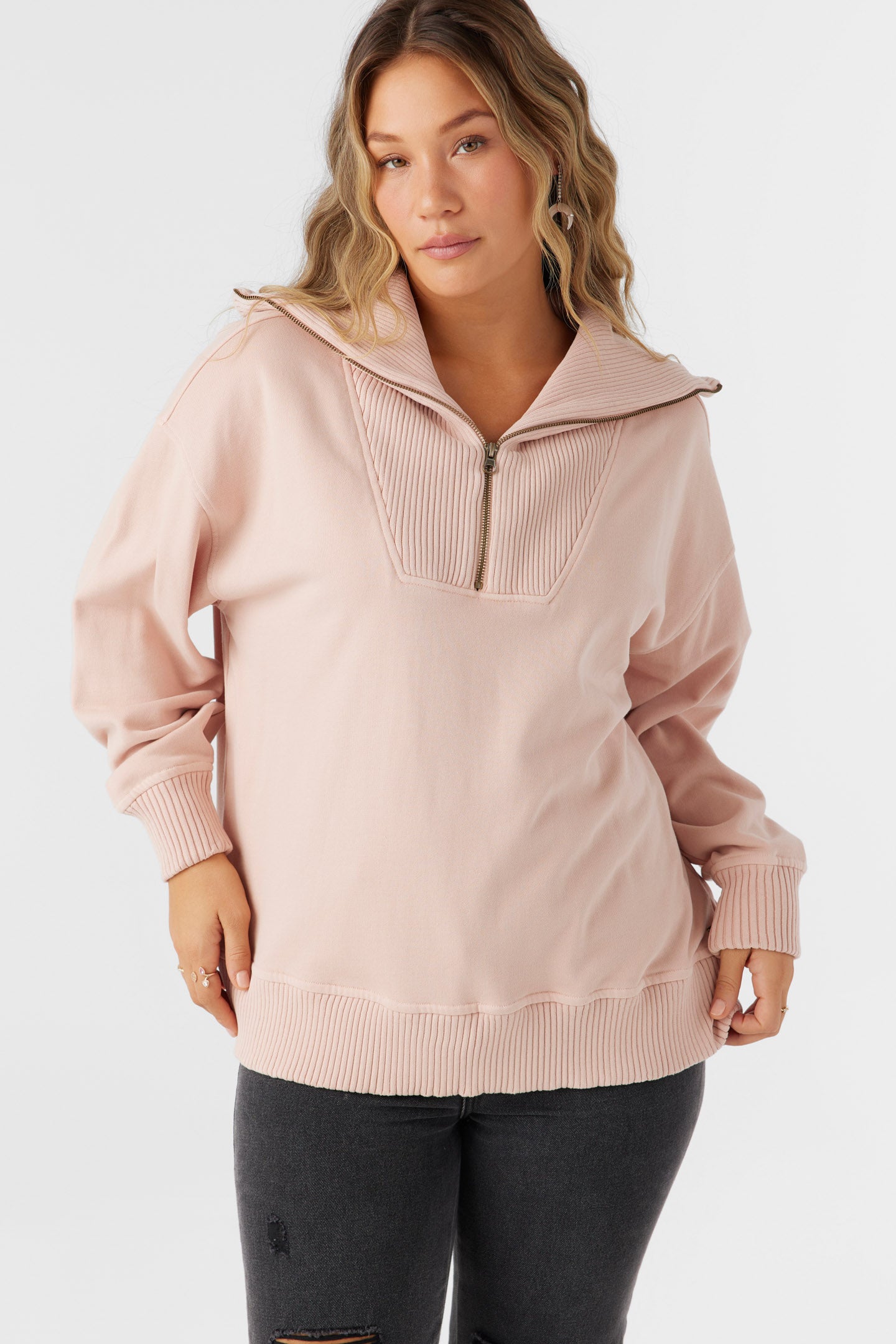 Karma French Terry Half Zip Pullover - Image 7