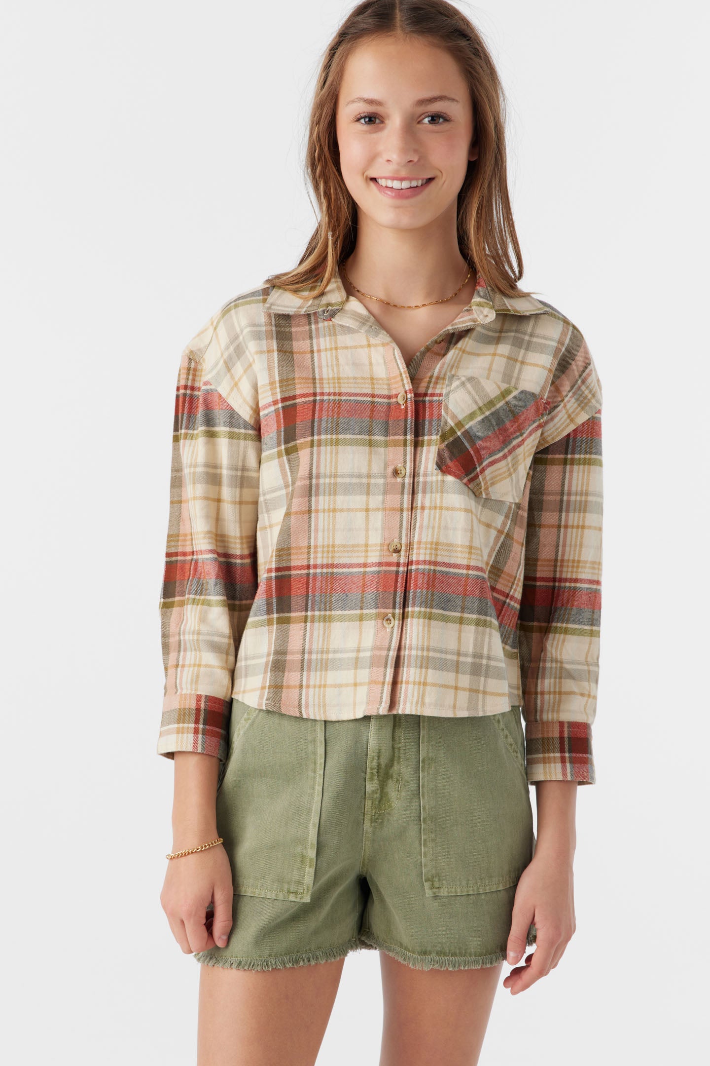 Girl's Leslye Flannel Shirt