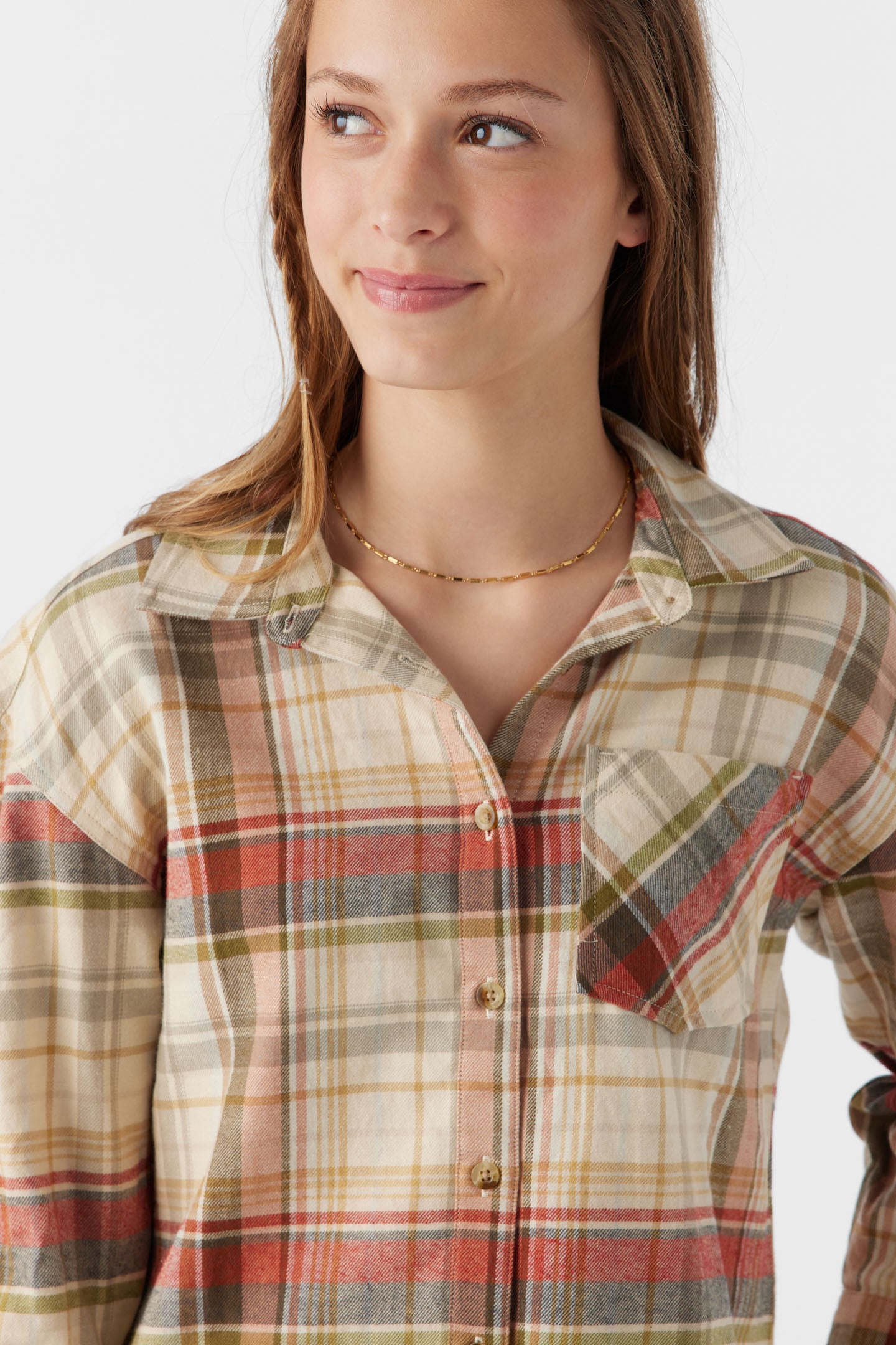 Girl's Leslye Flannel Shirt - Image 4