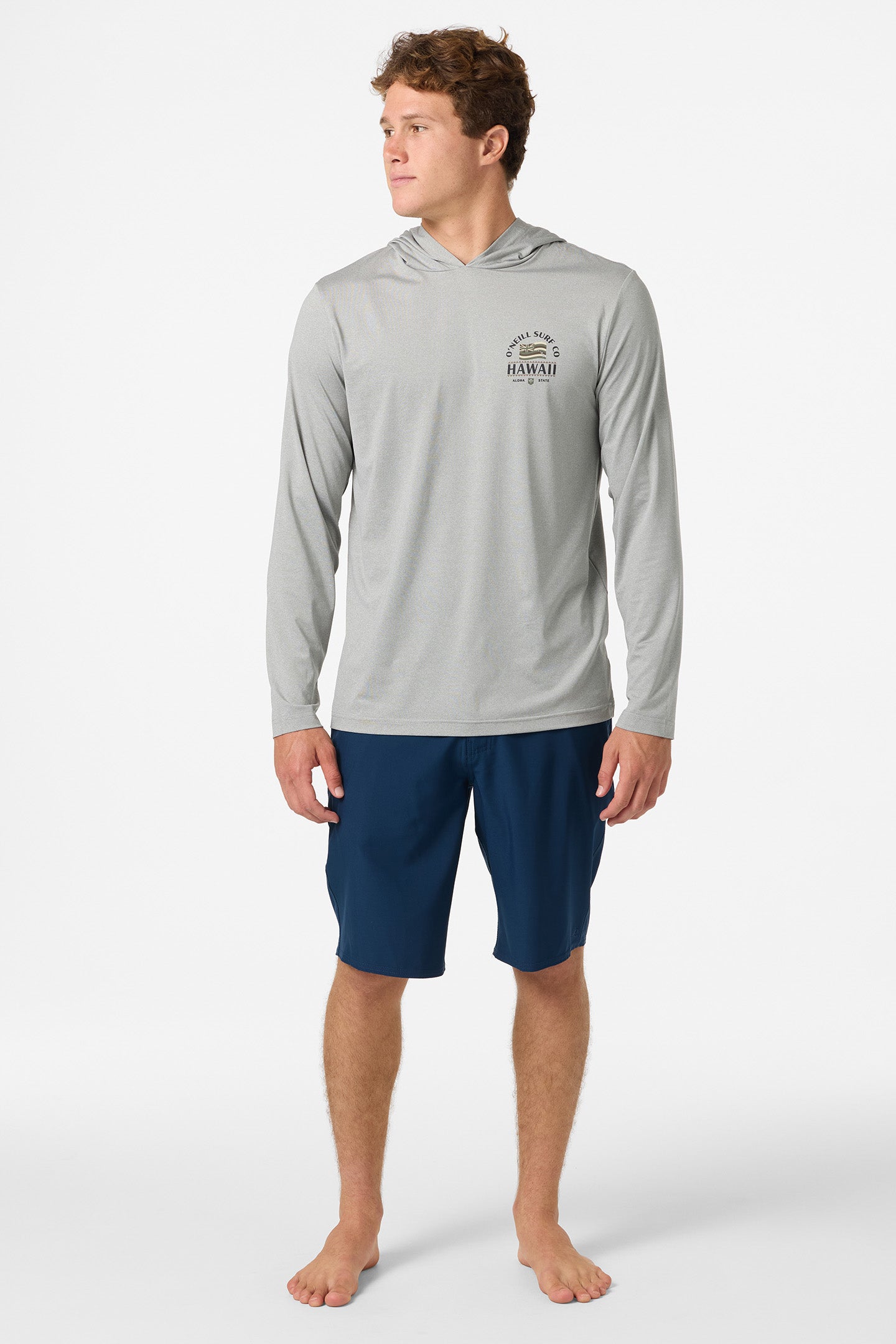 TRVLR UPF Hooded Hawaii Flag Long Sleeve Pullover - Image 3