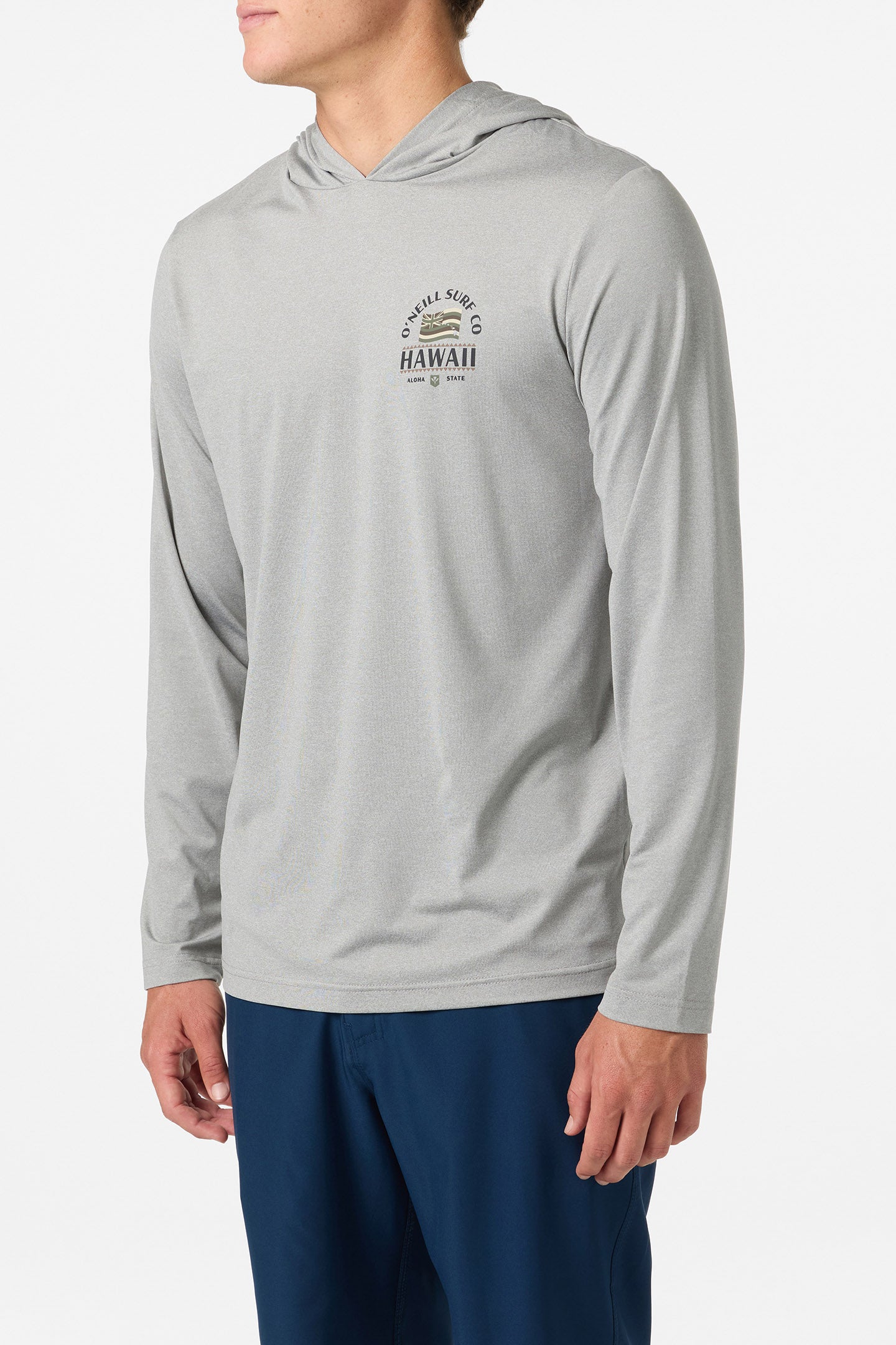 TRVLR UPF Hooded Hawaii Flag Long Sleeve Pullover - Image 4