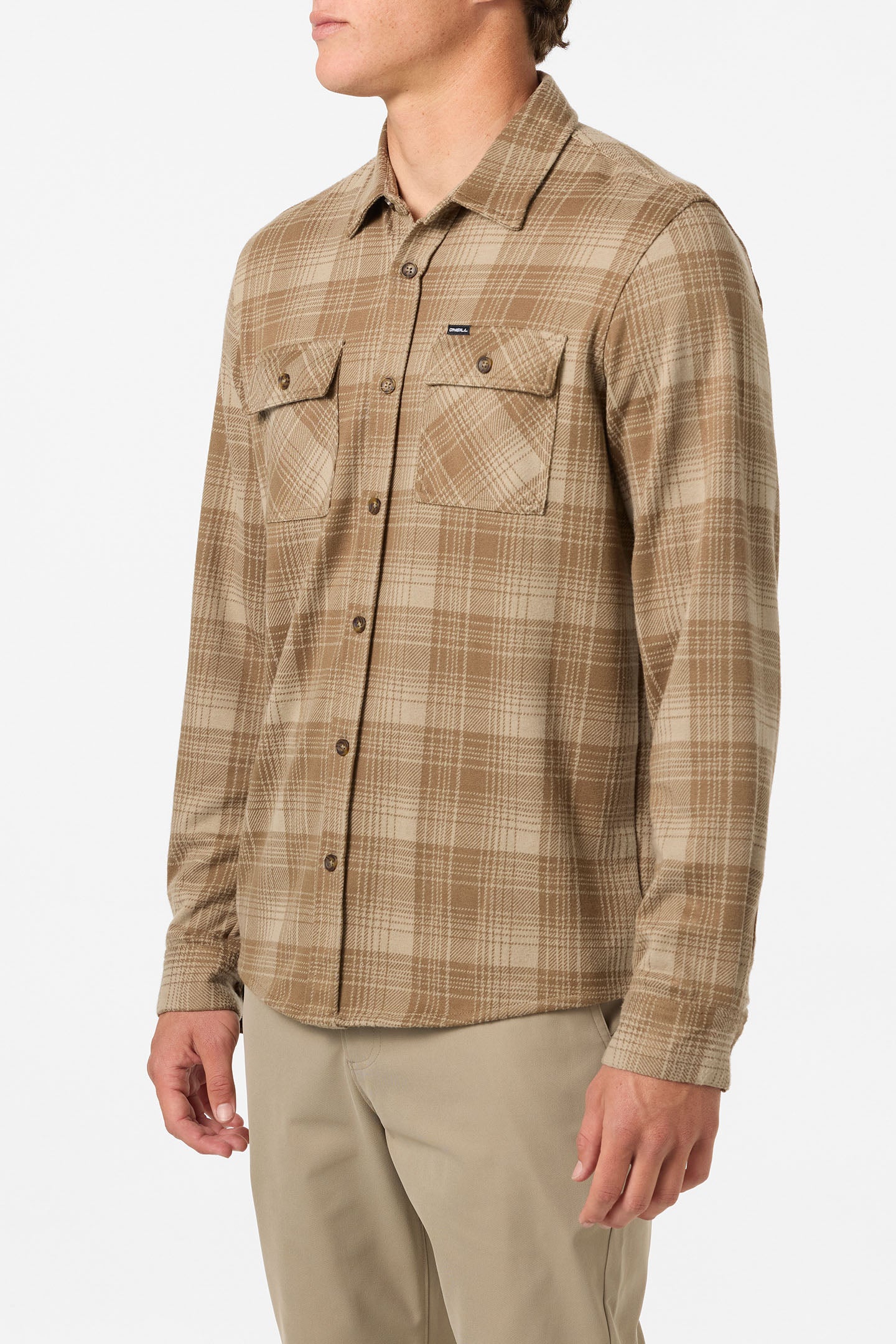 Sutton Knit Plaid Standard Fit Long Sleeve Shirt - Image 3