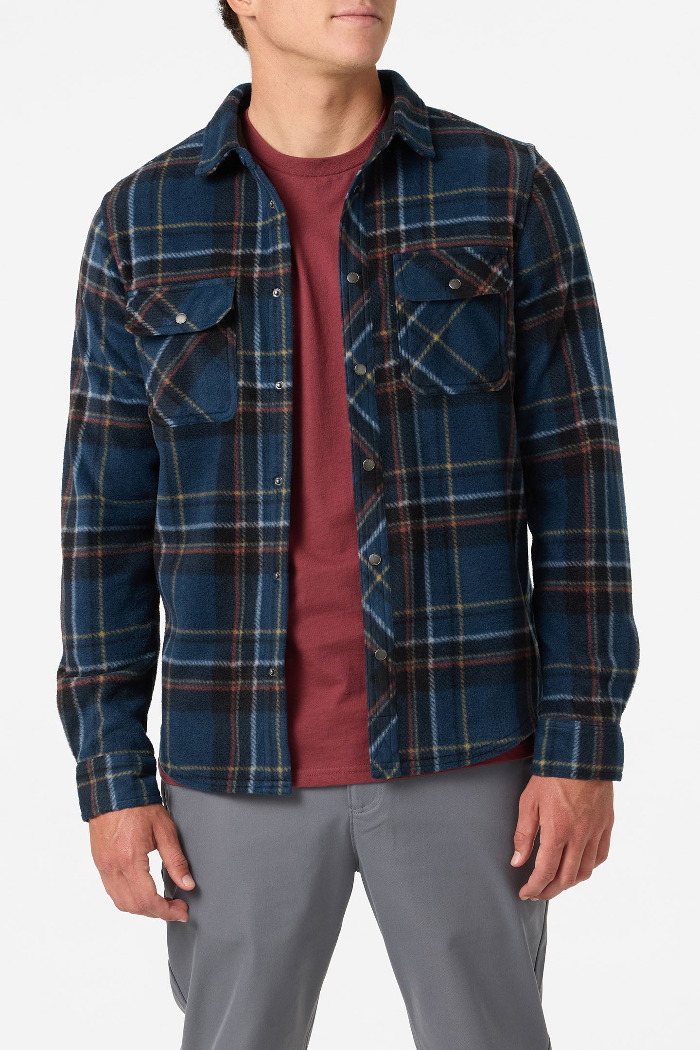 Glacier Plaid Superfleece Standard Fit Long Sleeve Shirt - Image 6