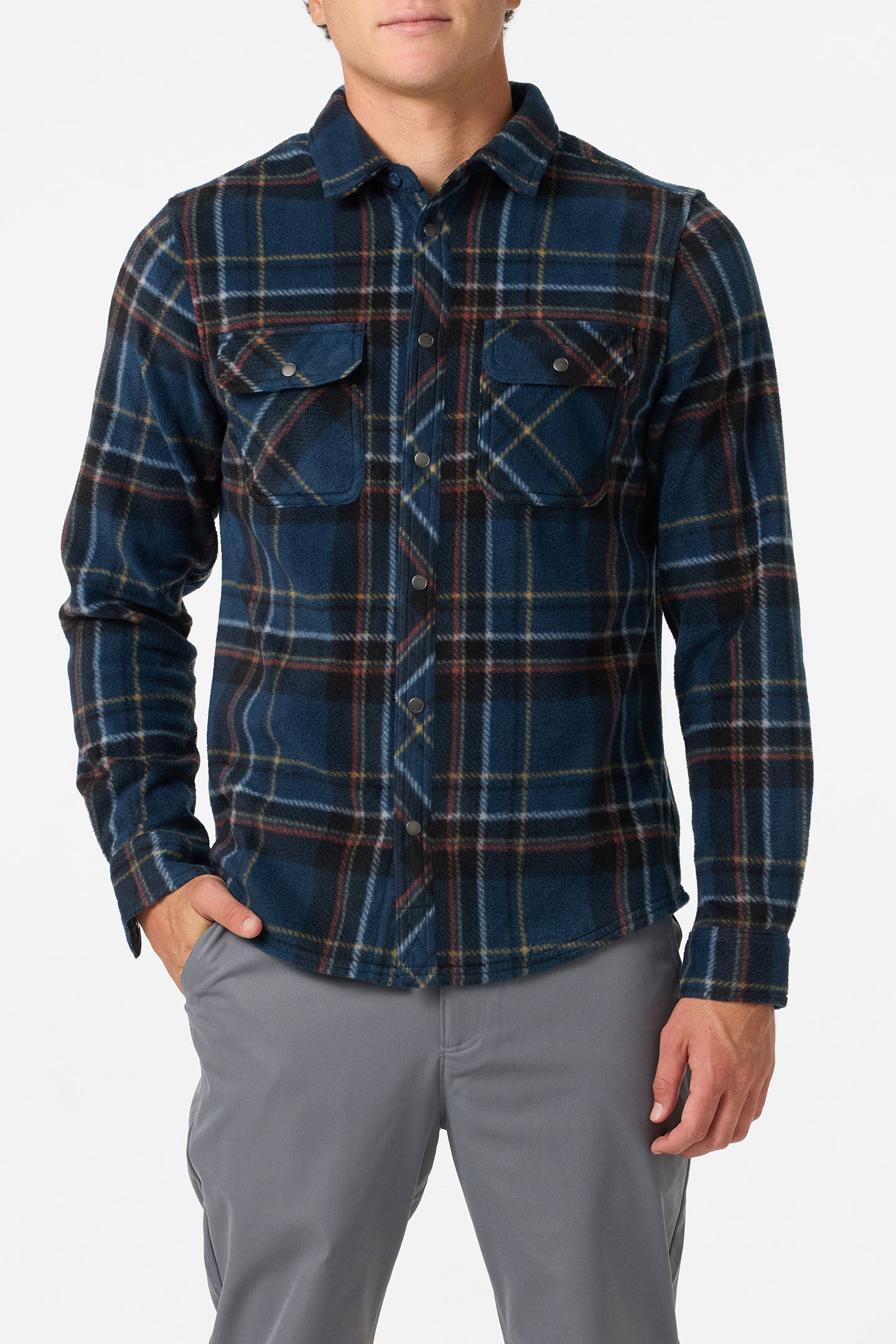 Glacier Plaid Superfleece Standard Fit Long Sleeve Shirt - Image 2