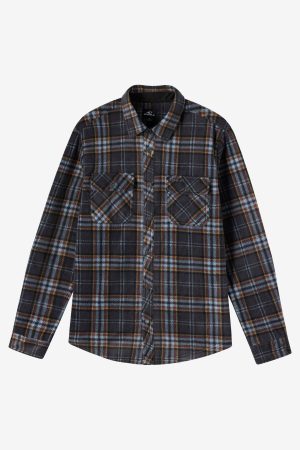 Glacier Plaid Superfleece Standard Fit Long Sleeve Shirt