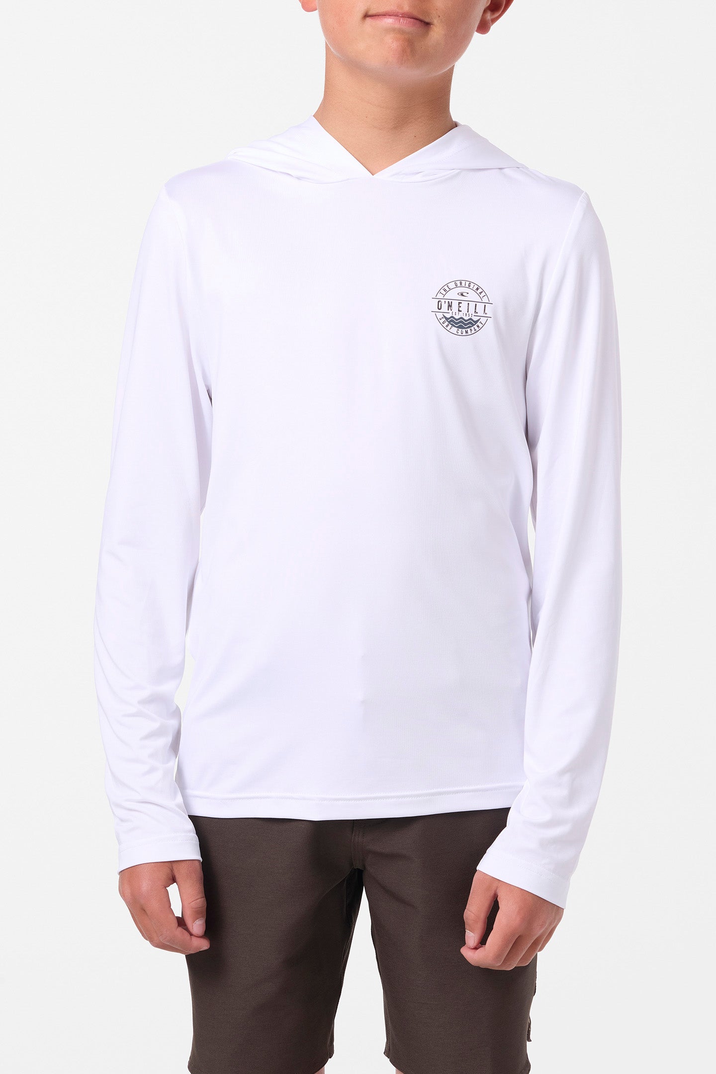 Boy's TRVLR UPF Hooded Blaze Long Sleeve Pullover - Image 2