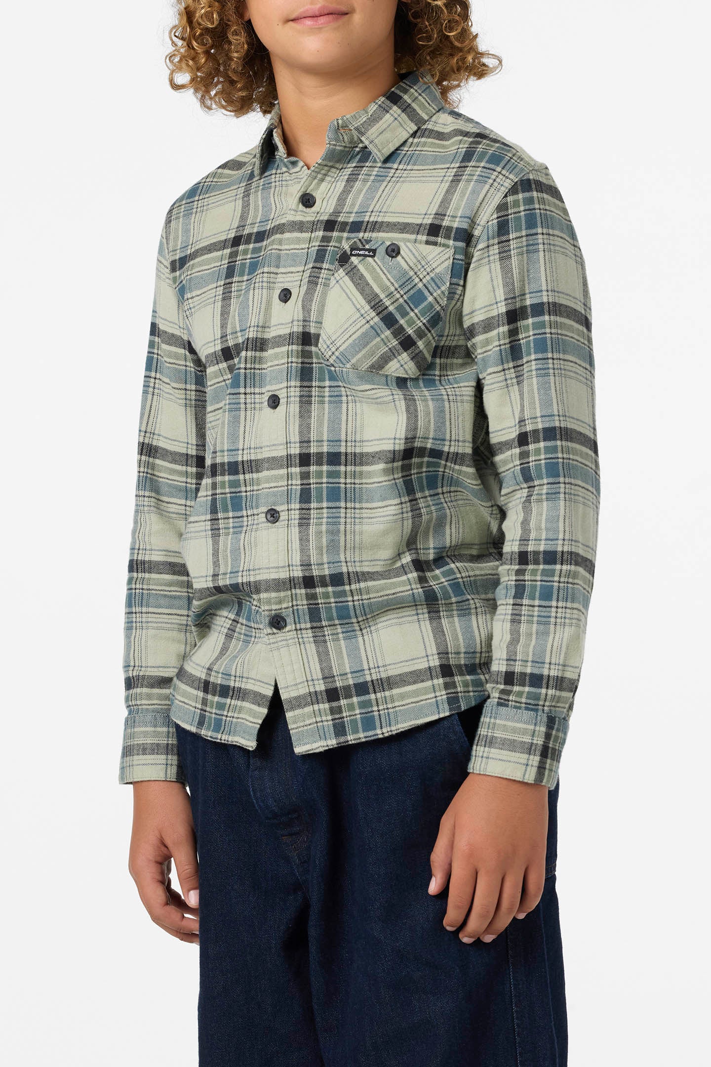 Boy's Redmond Plaid Flannel Long Sleeve Shirt - Image 4