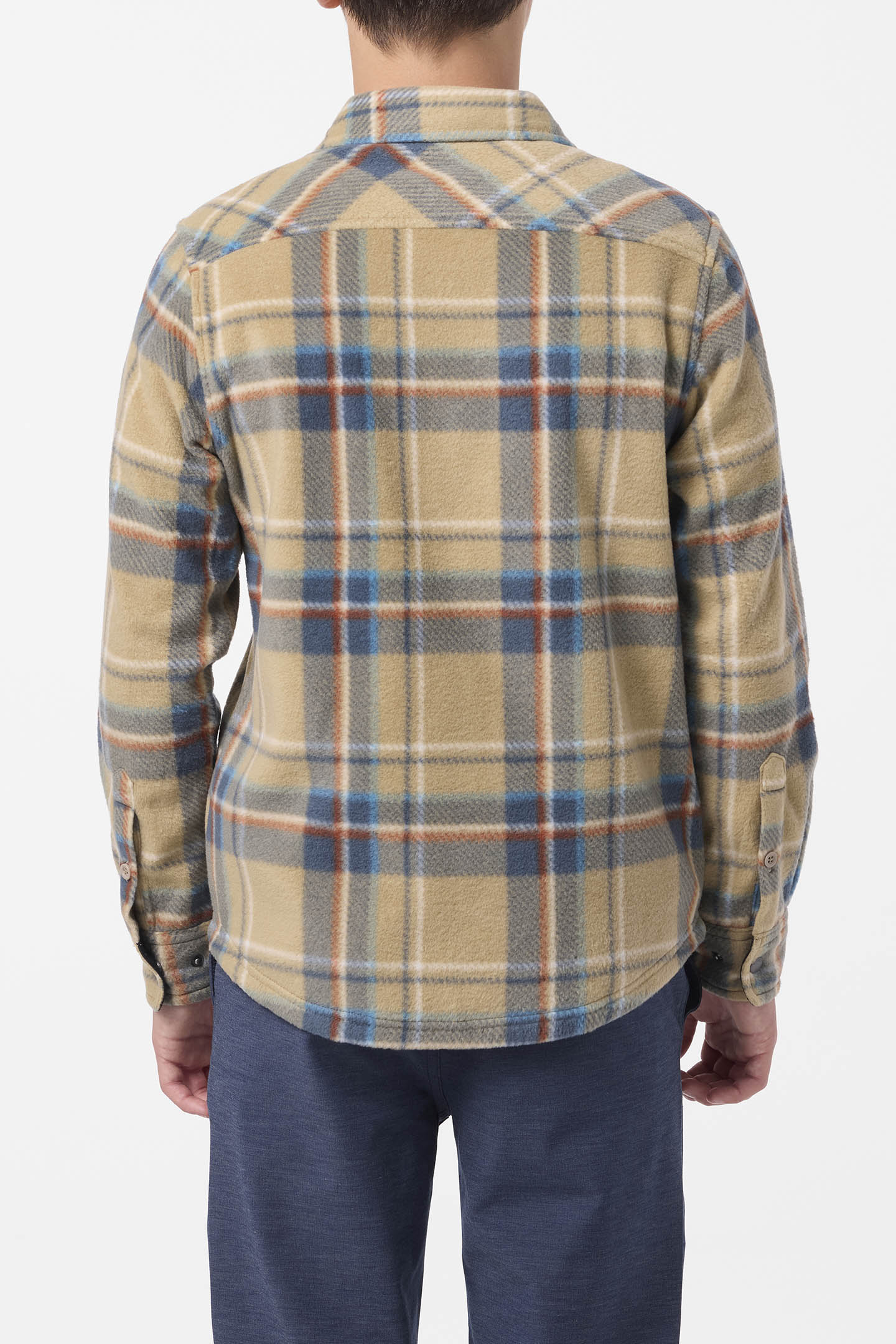 Boy's Glacier Plaid Superfleece Long Sleeve Shirt - Image 4