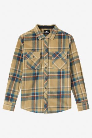 Boy's Glacier Plaid Superfleece Long Sleeve Shirt