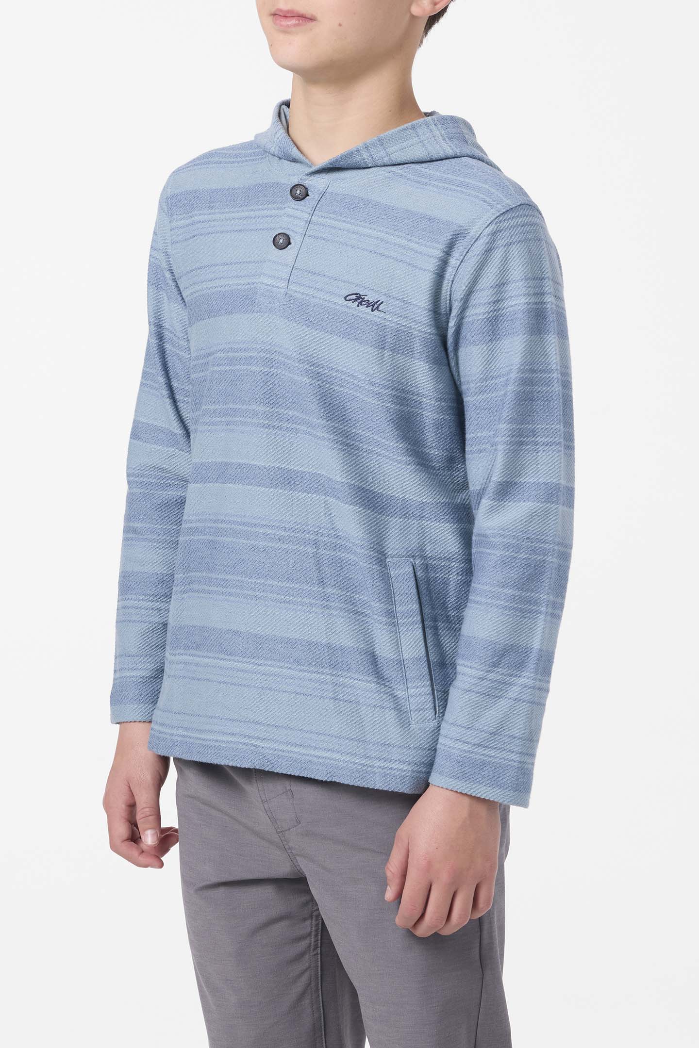 Boy's Bavaro Stripe Poncho Pullover Fleece - Image 3