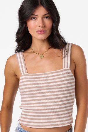 Vanessa Stripe Sleeveless Top