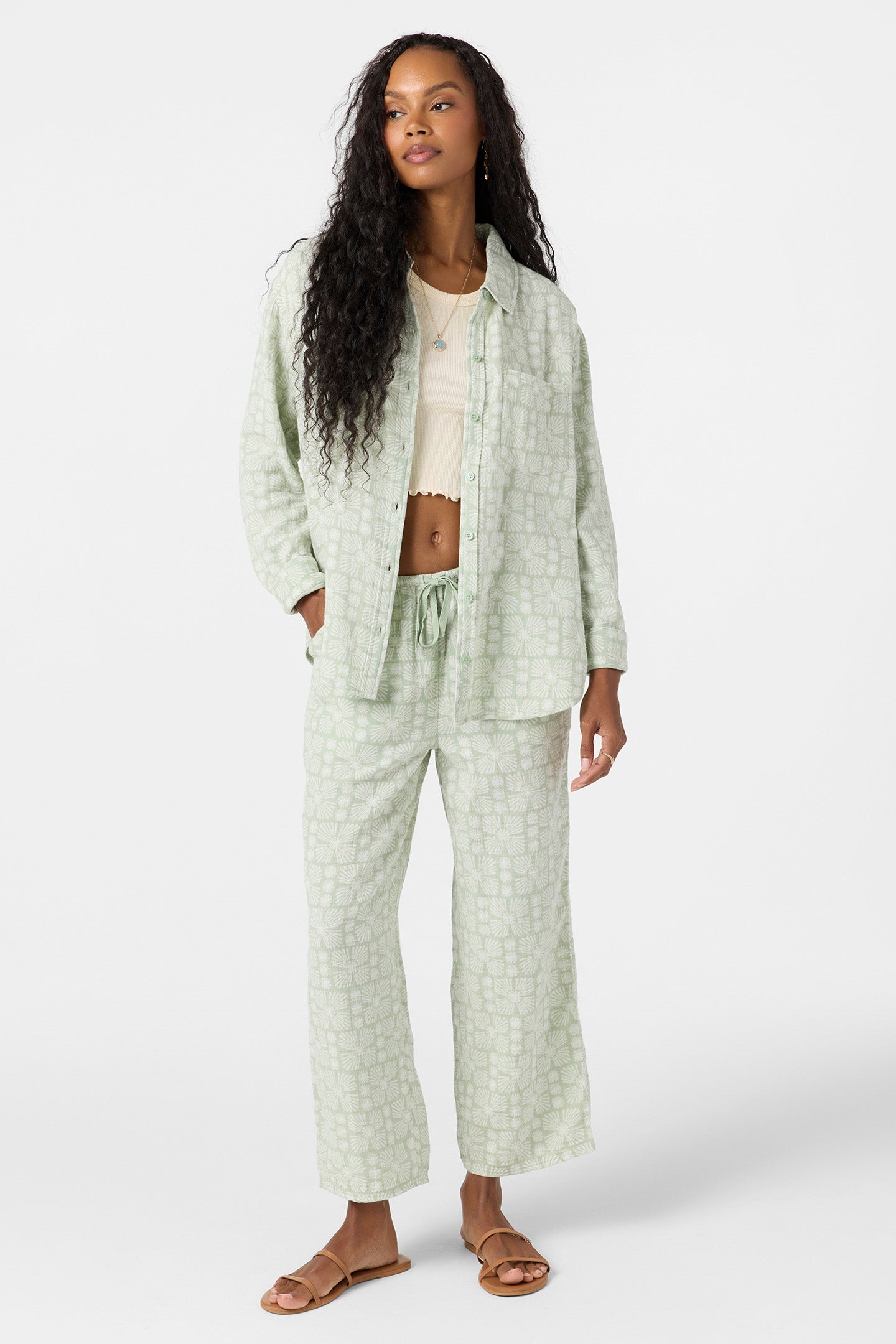 Leni Relaxed Geo Long Sleeve Top - Image 3