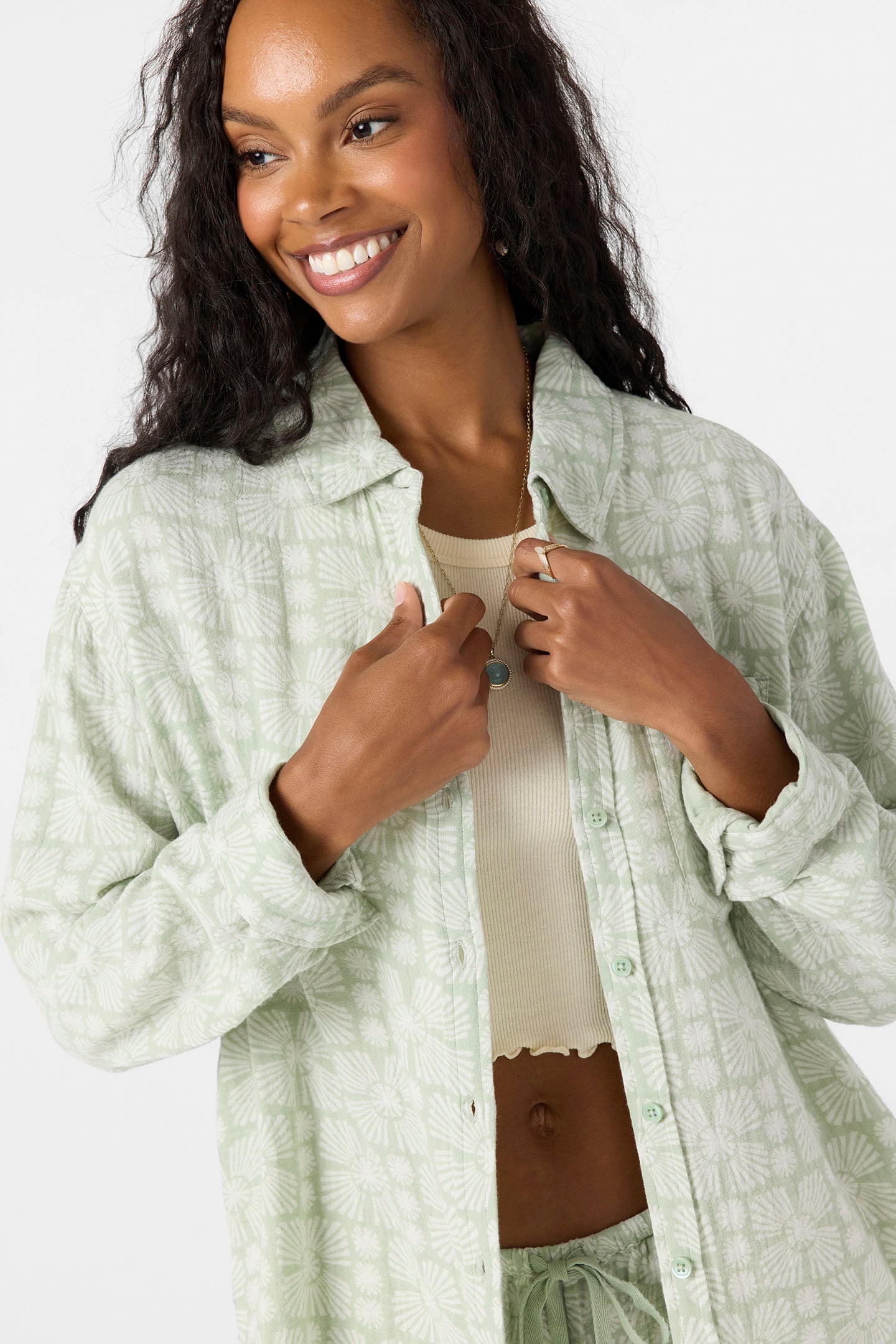 Leni Relaxed Geo Long Sleeve Top - Image 4
