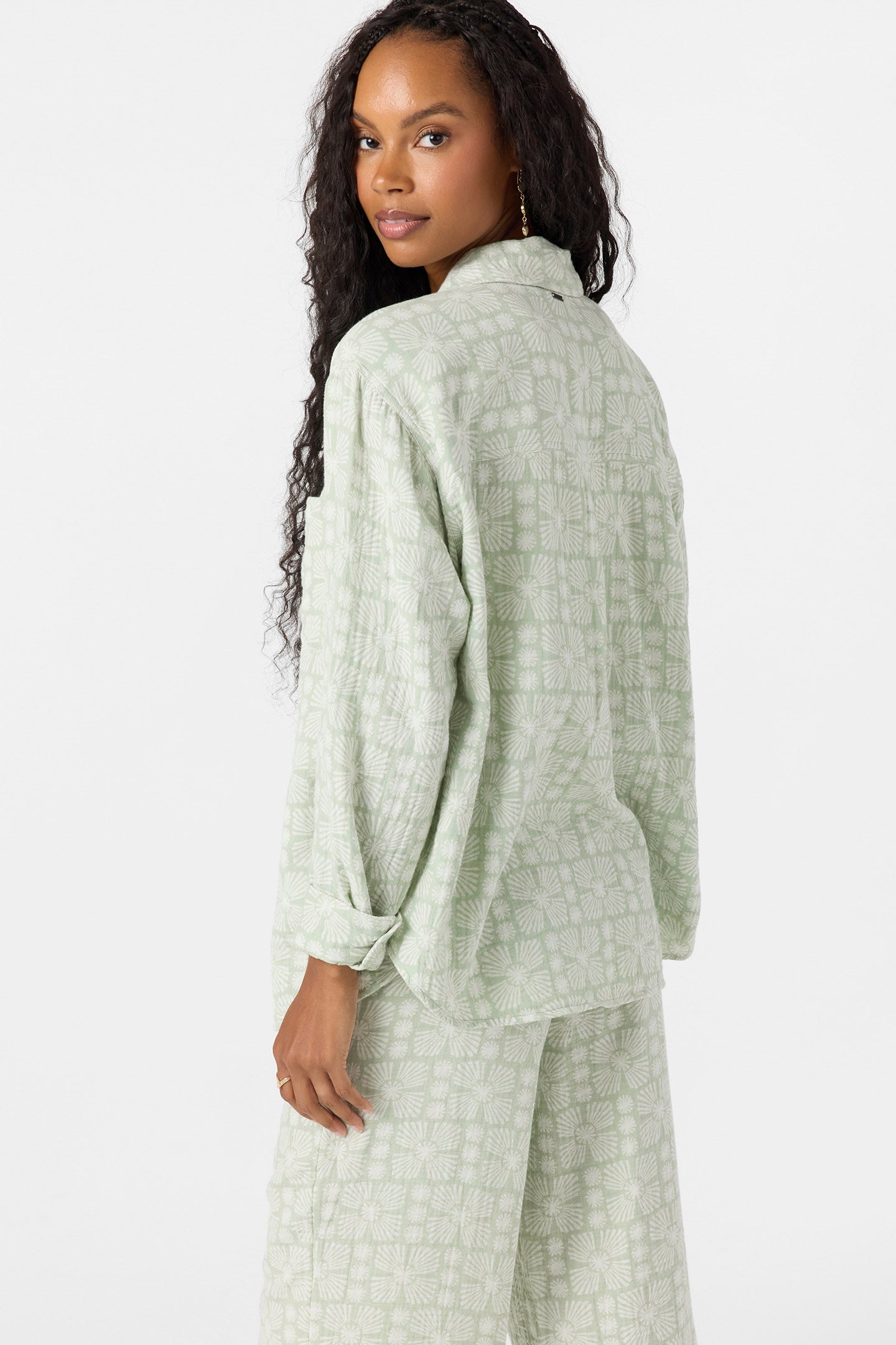 Leni Relaxed Geo Long Sleeve Top - Image 2
