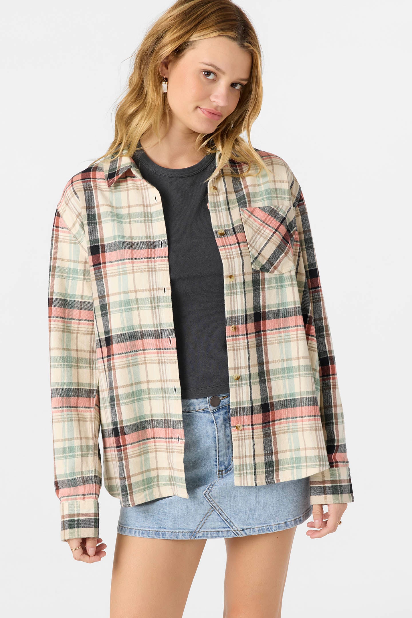 Logan Flannel Long Sleeve Top - Image 5