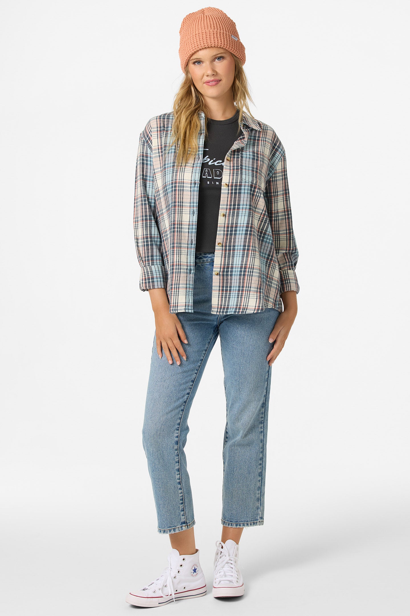 Logan Flannel Long Sleeve Top - Image 3