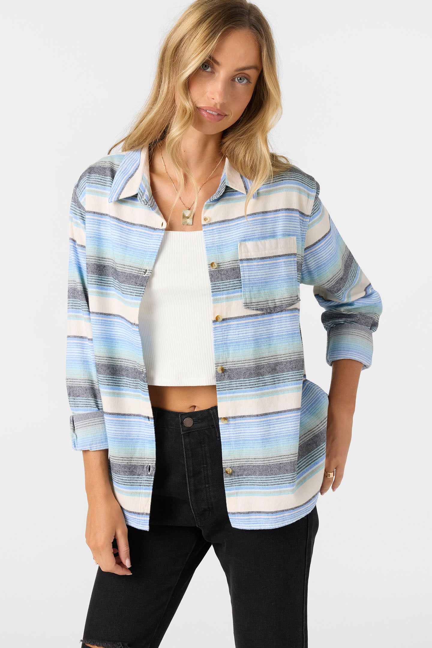 Logan Flannel Long Sleeve Top