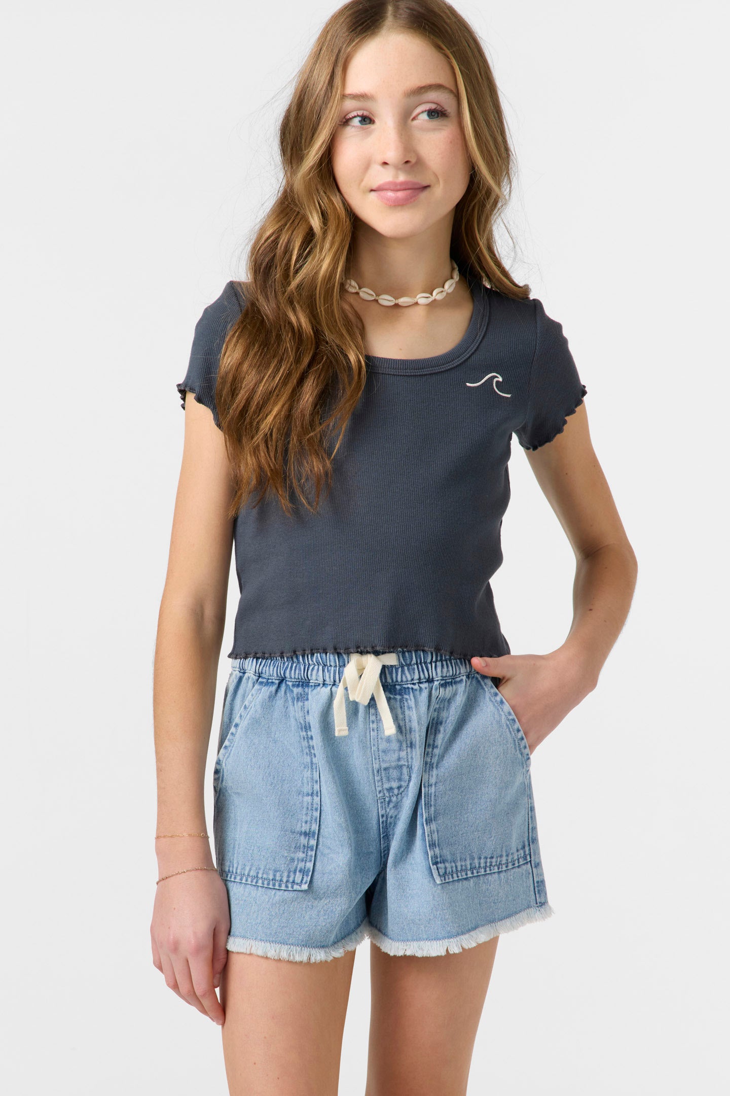 Girl's Kylas Denim Shorts - Image 9