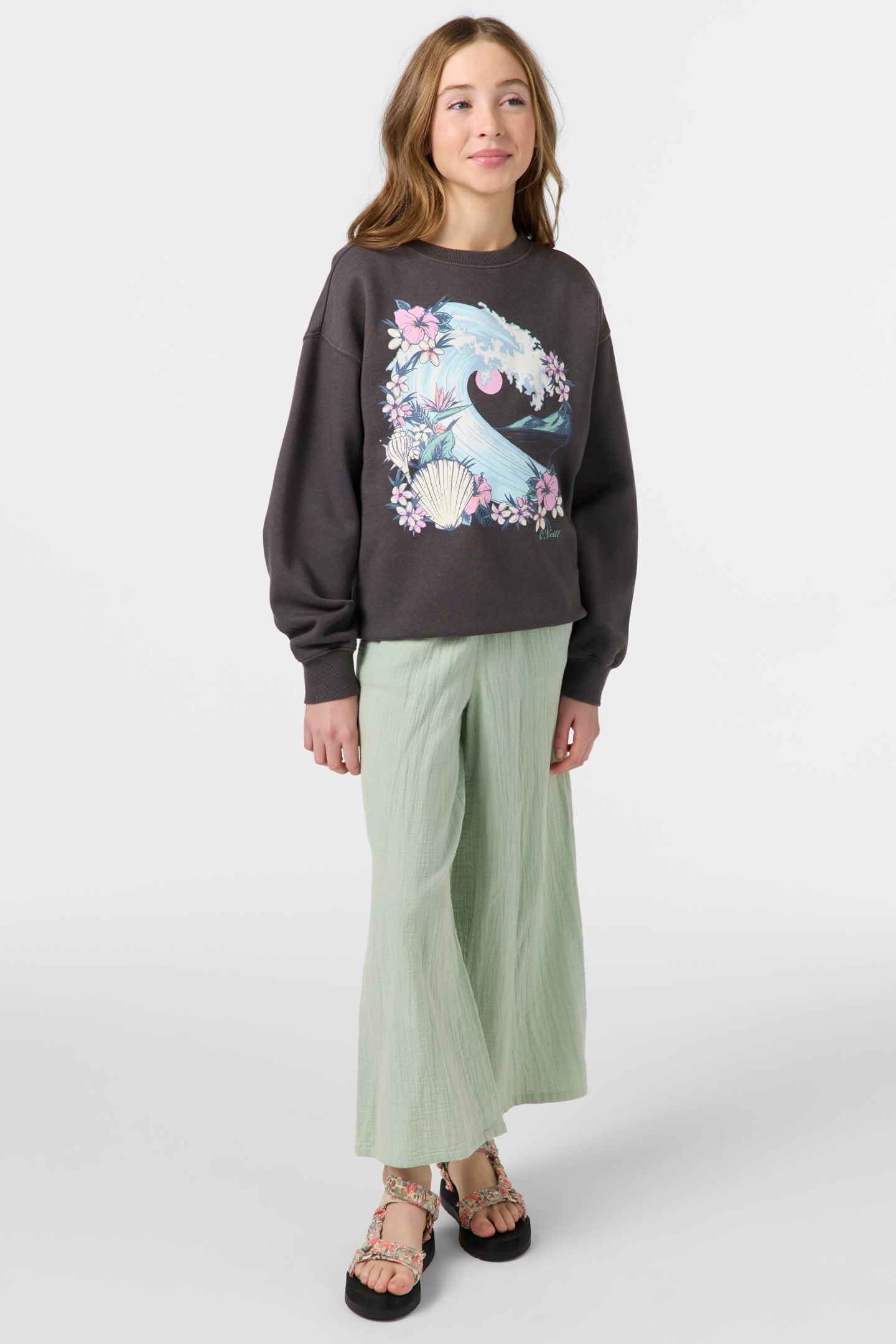 Girl's Skylar Crew Neck Fleece - Image 3