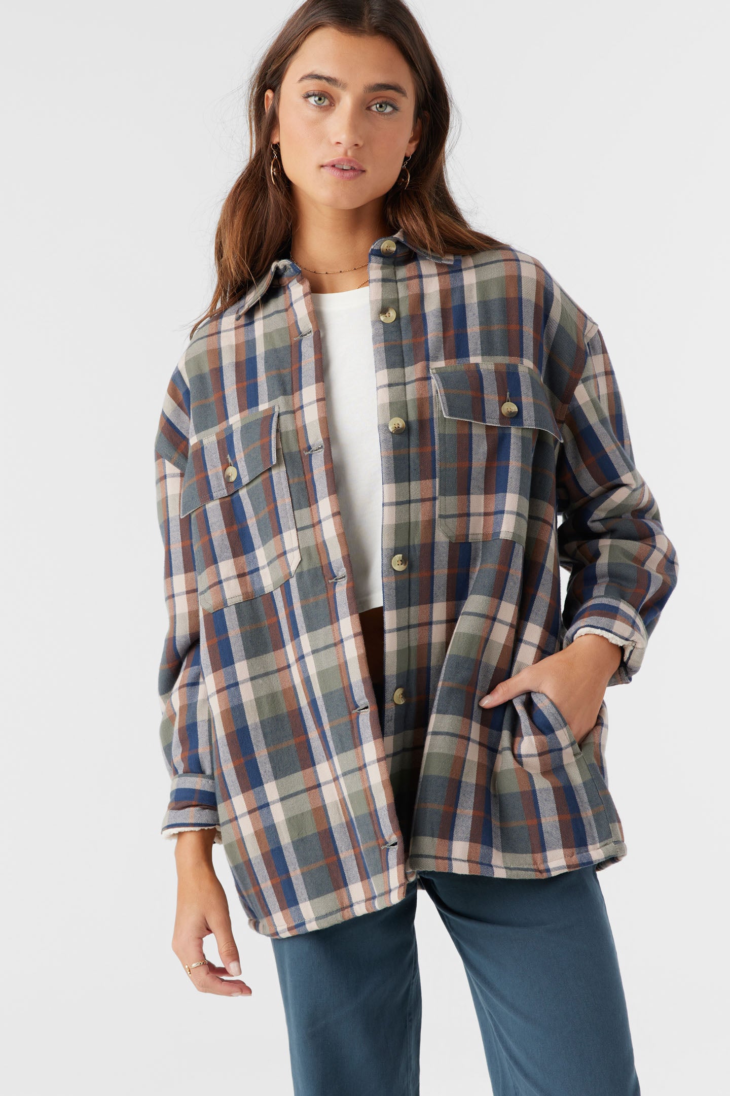 Chance High Pile Lined Flannel Jacket - Image 2