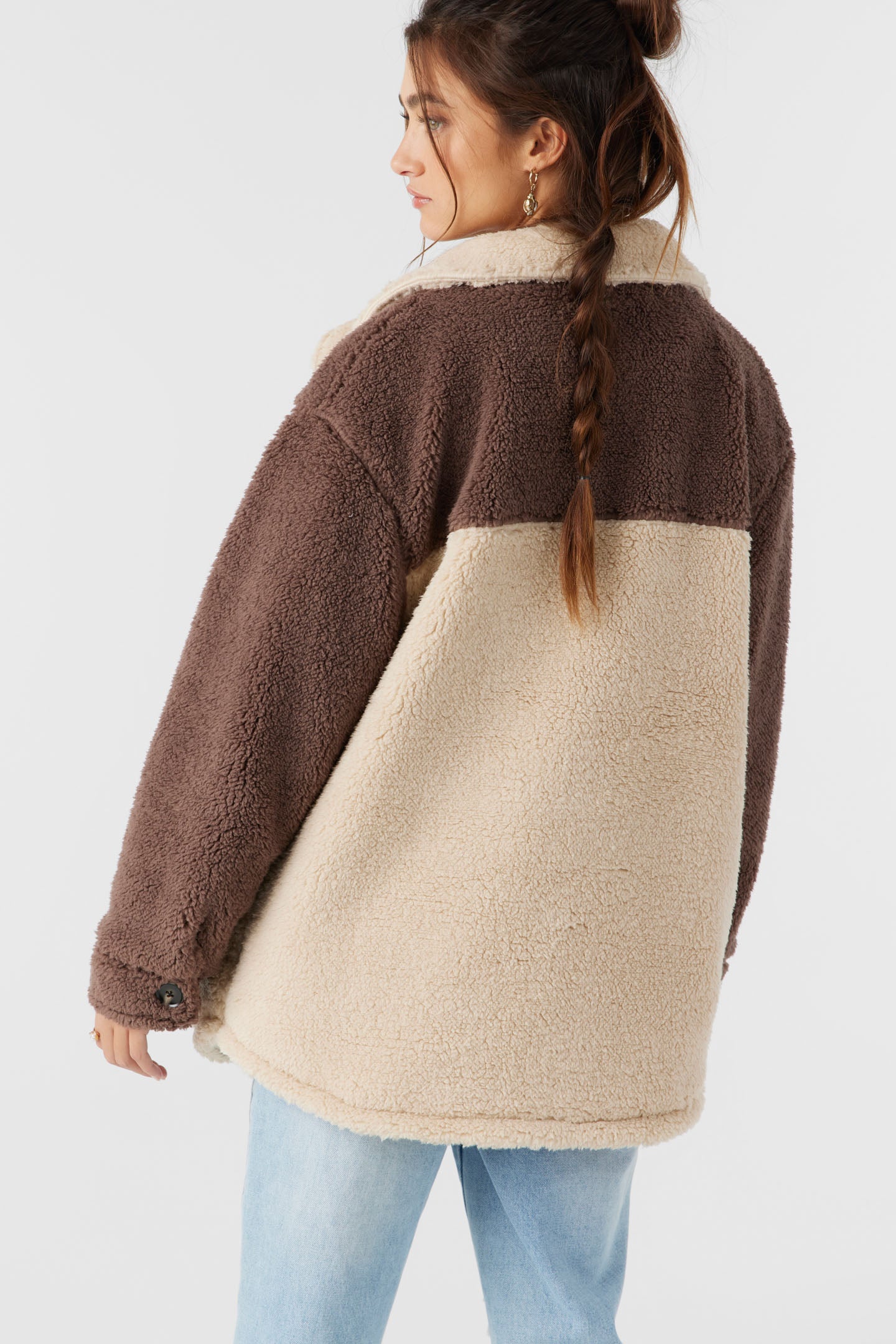 Heath Colorblock High Pile Oversized Fleece Jacket - Image 2
