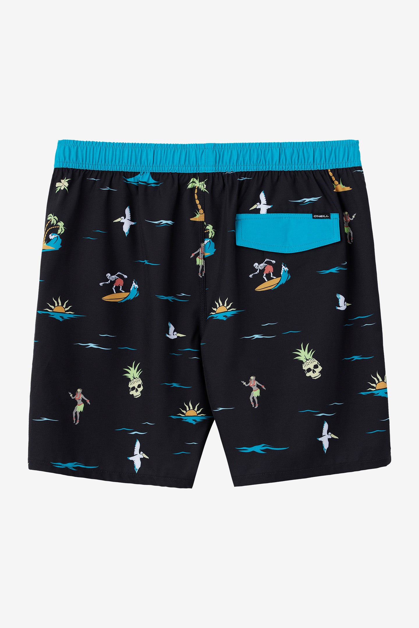 Hermosa Elastic Waist Lined 17 Swim Trunks - Image 9