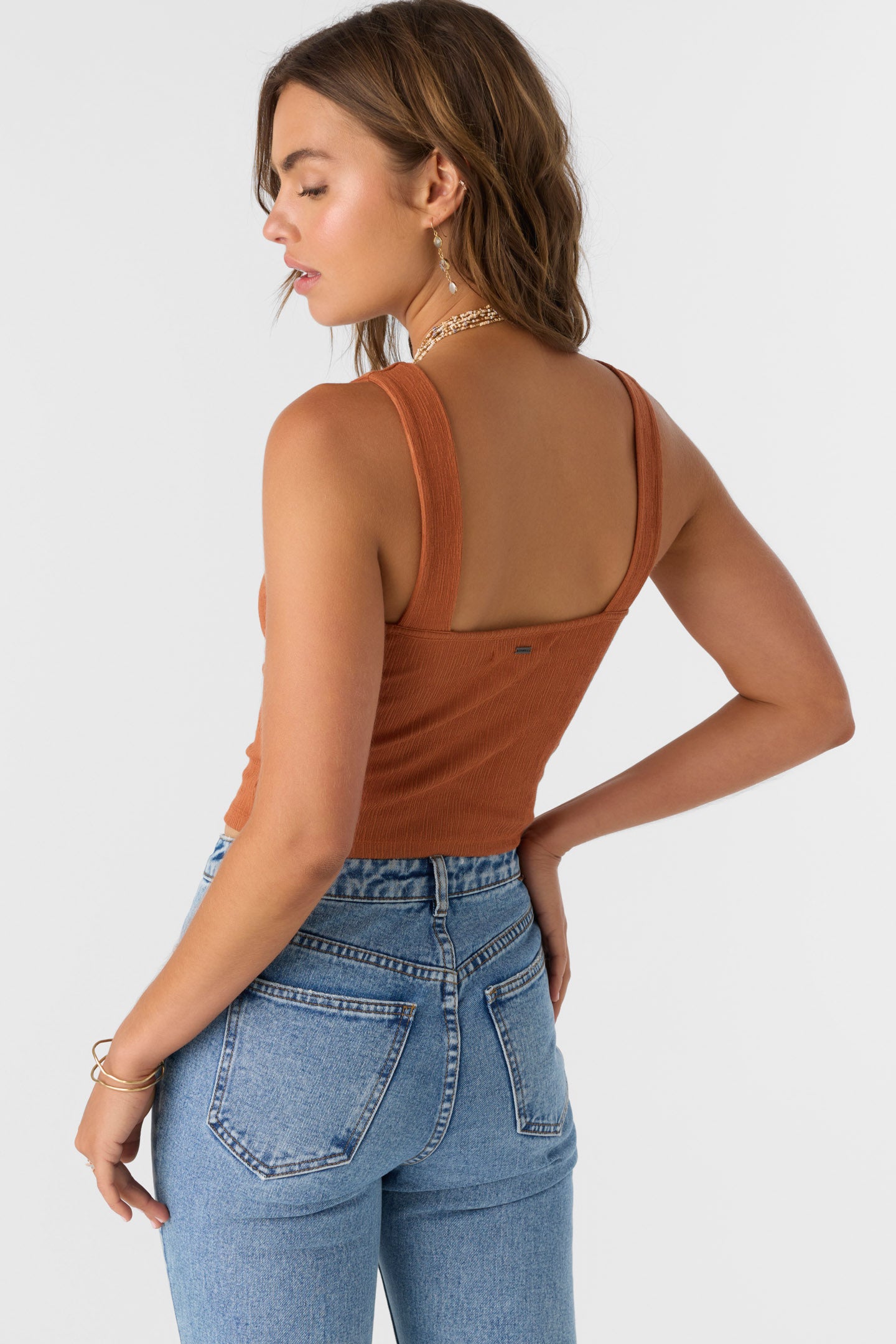 Jayde Twist Knit Tank Top - Image 2