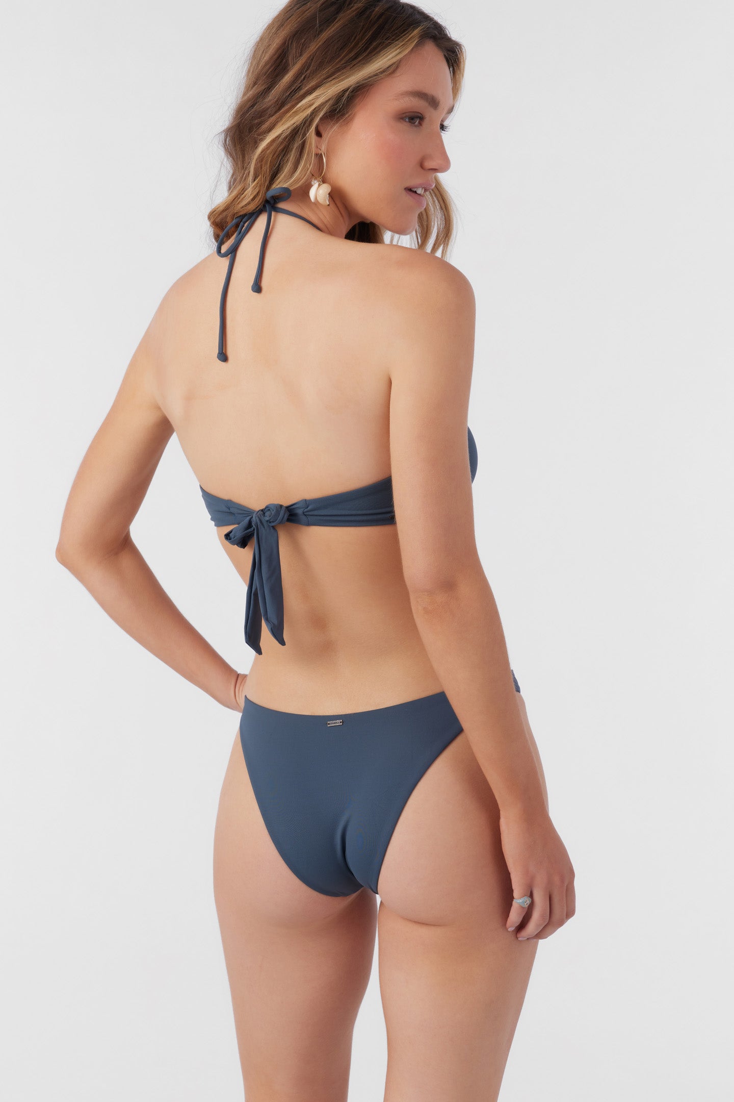 Saltwater Solids Flamenco High Cut Cheeky Bottoms - Image 4