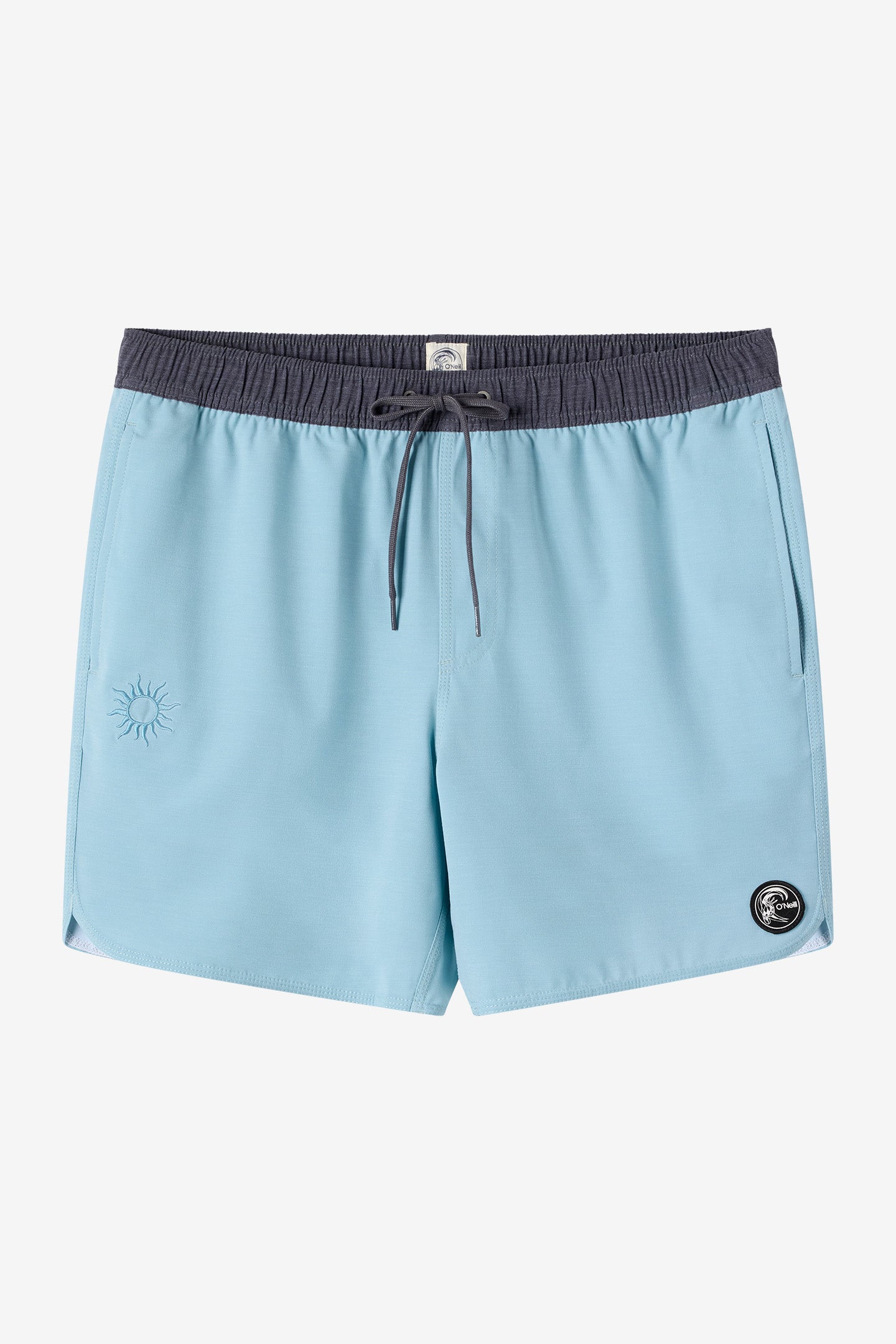 O'Riginals Solid Scallop Elastic Waist 16 Swim Trunks