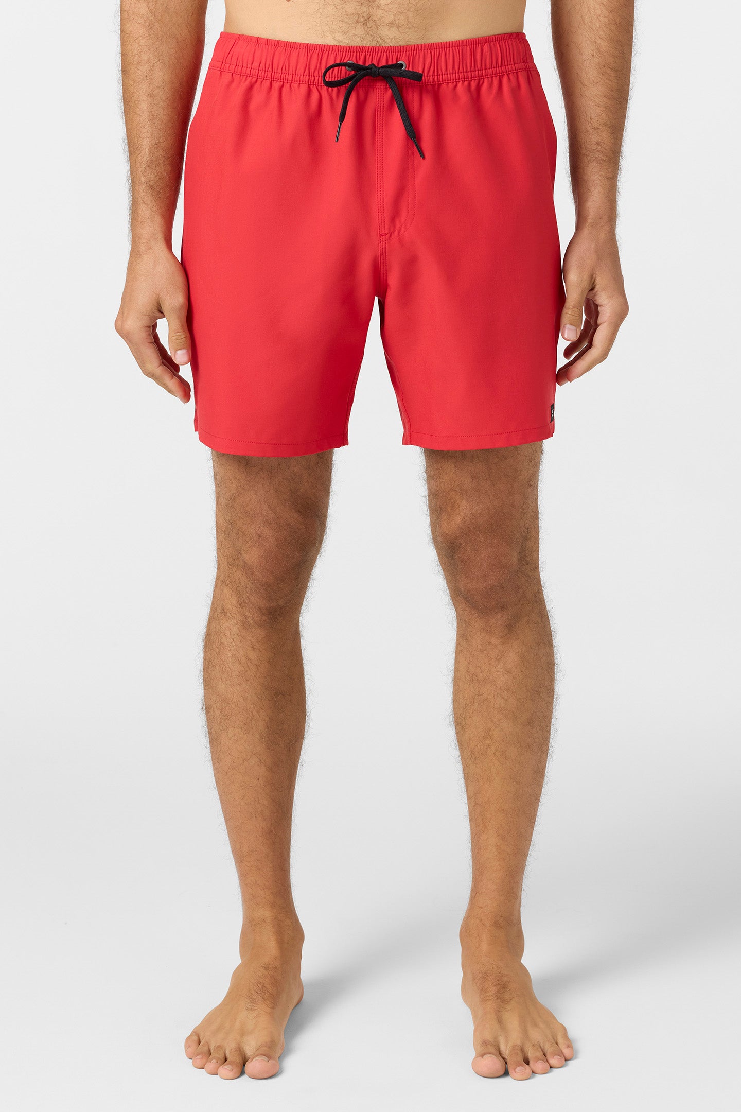 Lennox Hermosa Solid Elastic Waist 17 Swim Trunks - Image 2