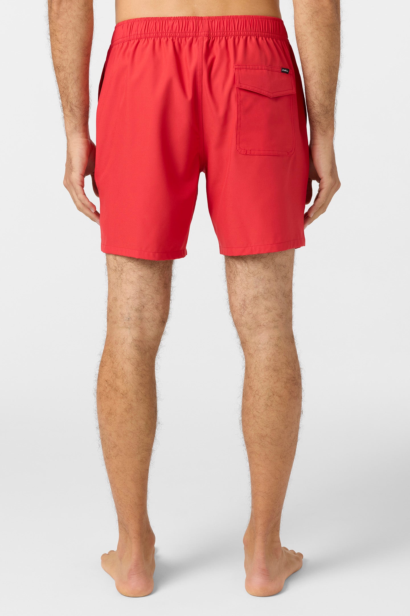 Lennox Hermosa Solid Elastic Waist 17 Swim Trunks - Image 4