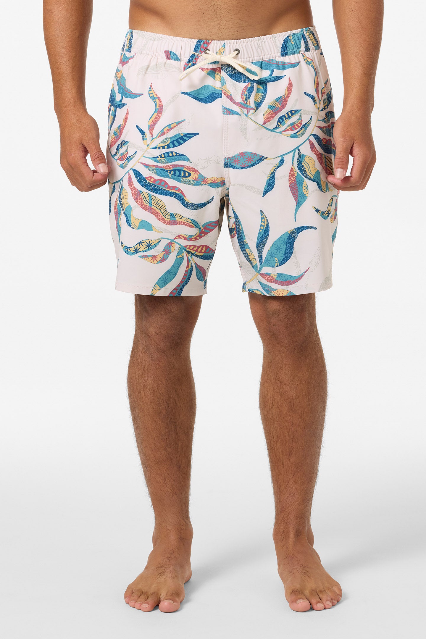 Hermosa Elastic Waist Lined 17 Swim Trunks - Image 2