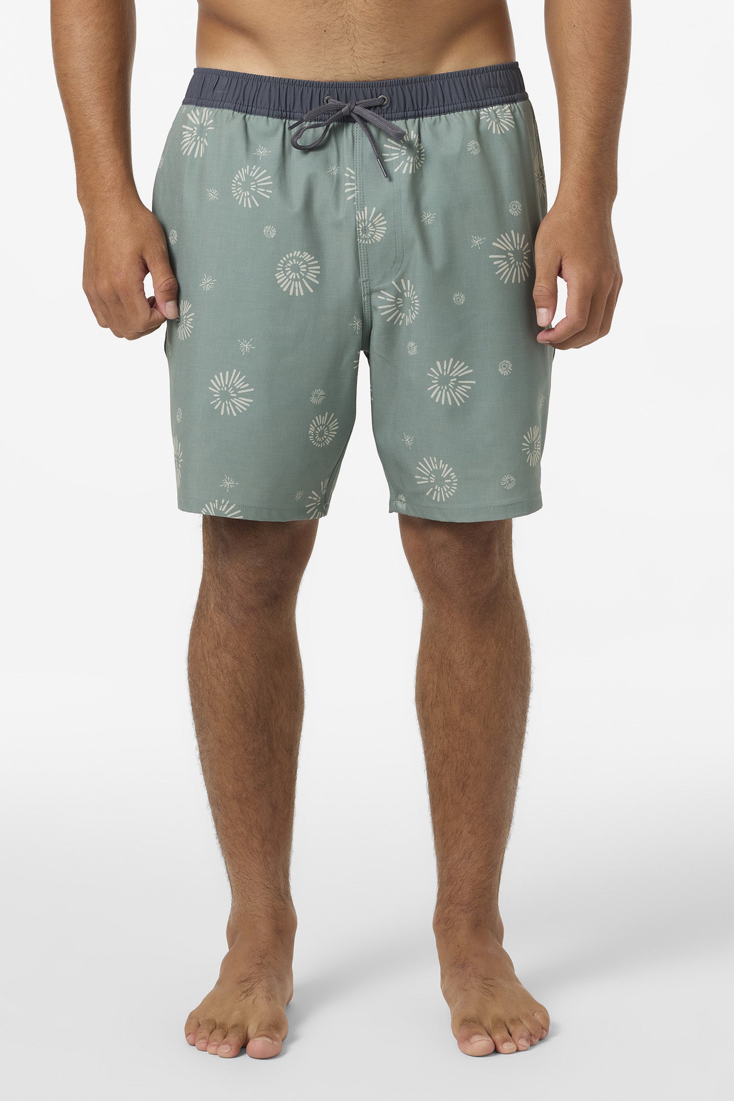 Hermosa Elastic Waist Lined 17 Swim Trunks - Image 2