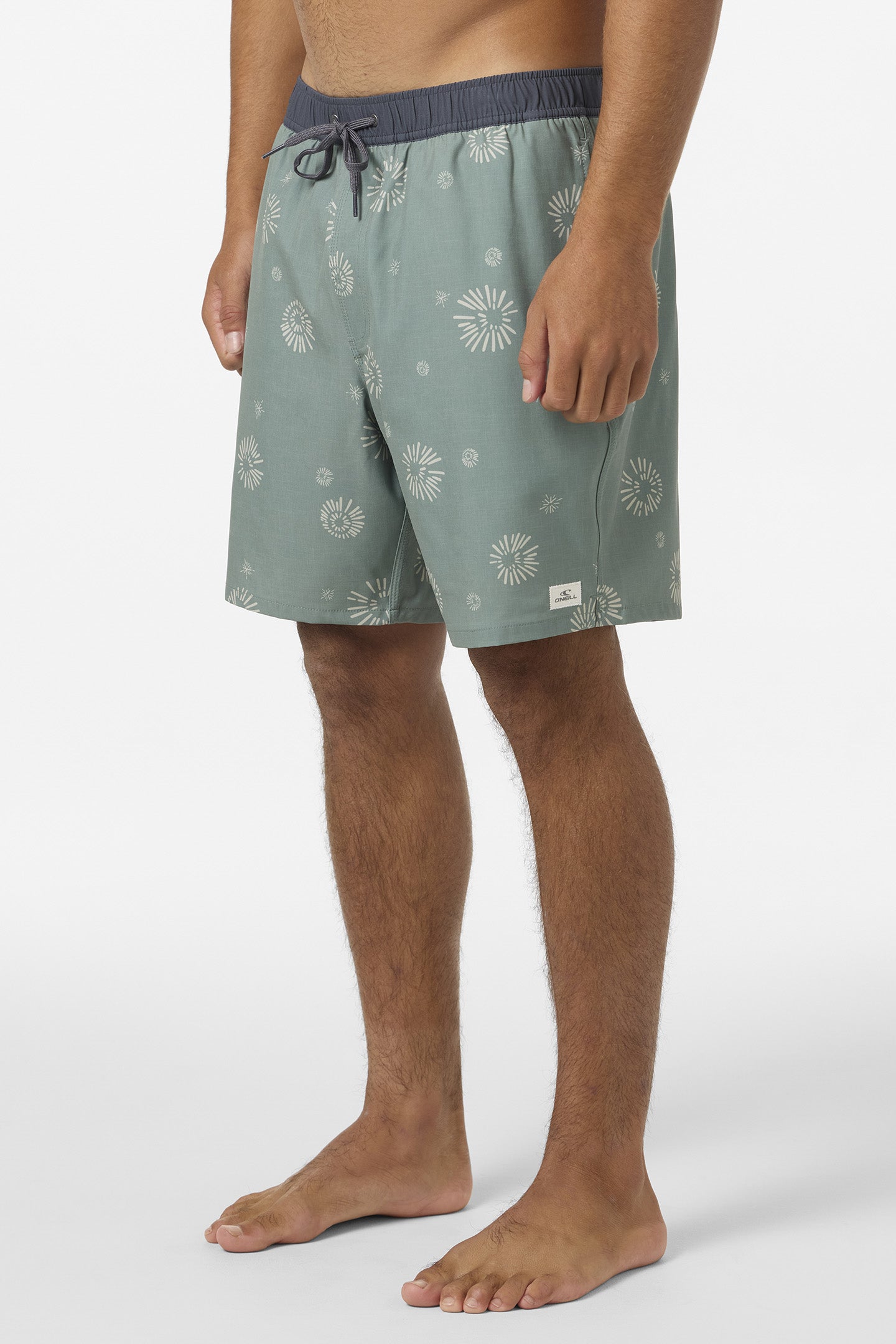 Hermosa Elastic Waist Lined 17 Swim Trunks - Image 3