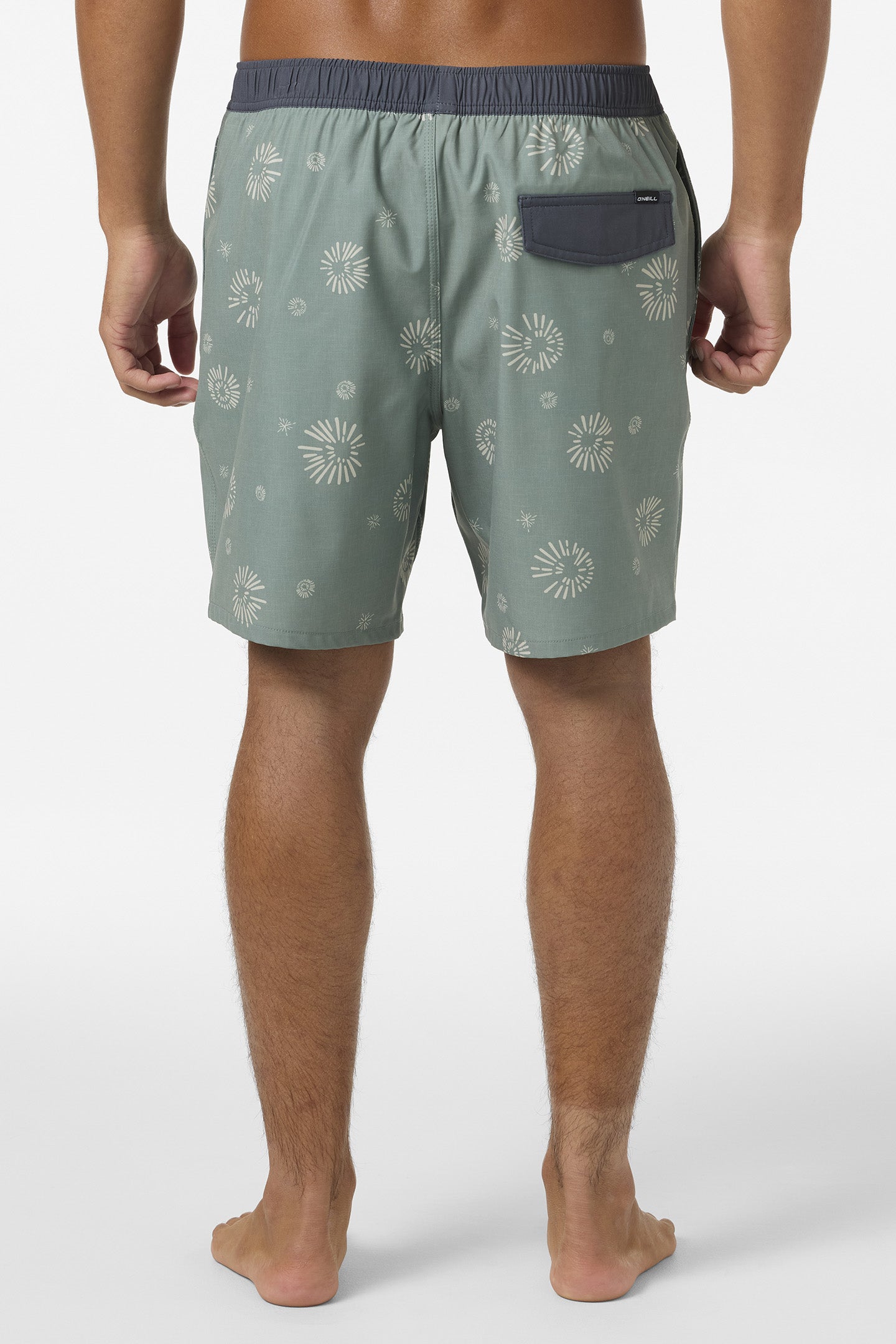 Hermosa Elastic Waist Lined 17 Swim Trunks - Image 4