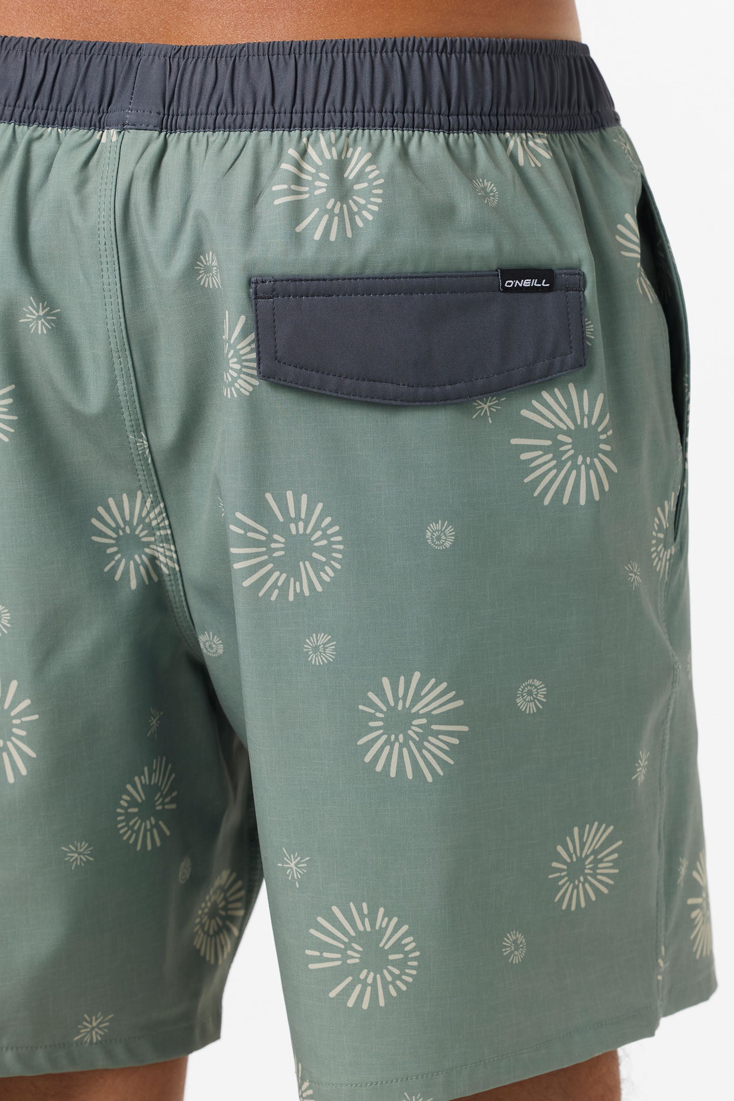 Hermosa Elastic Waist Lined 17 Swim Trunks - Image 5