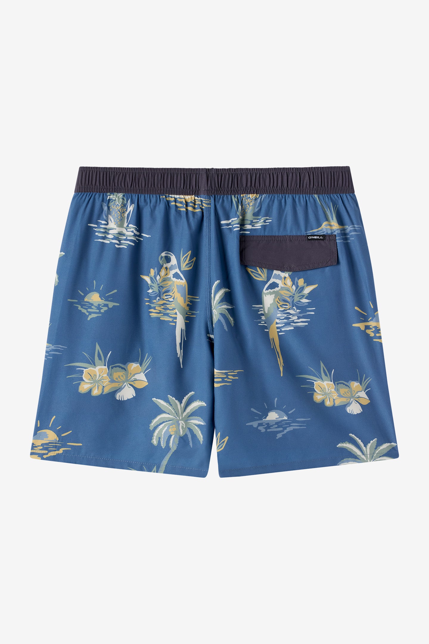 Hermosa Light Lined Elastic Waist 17 Swim Trunks - Image 7