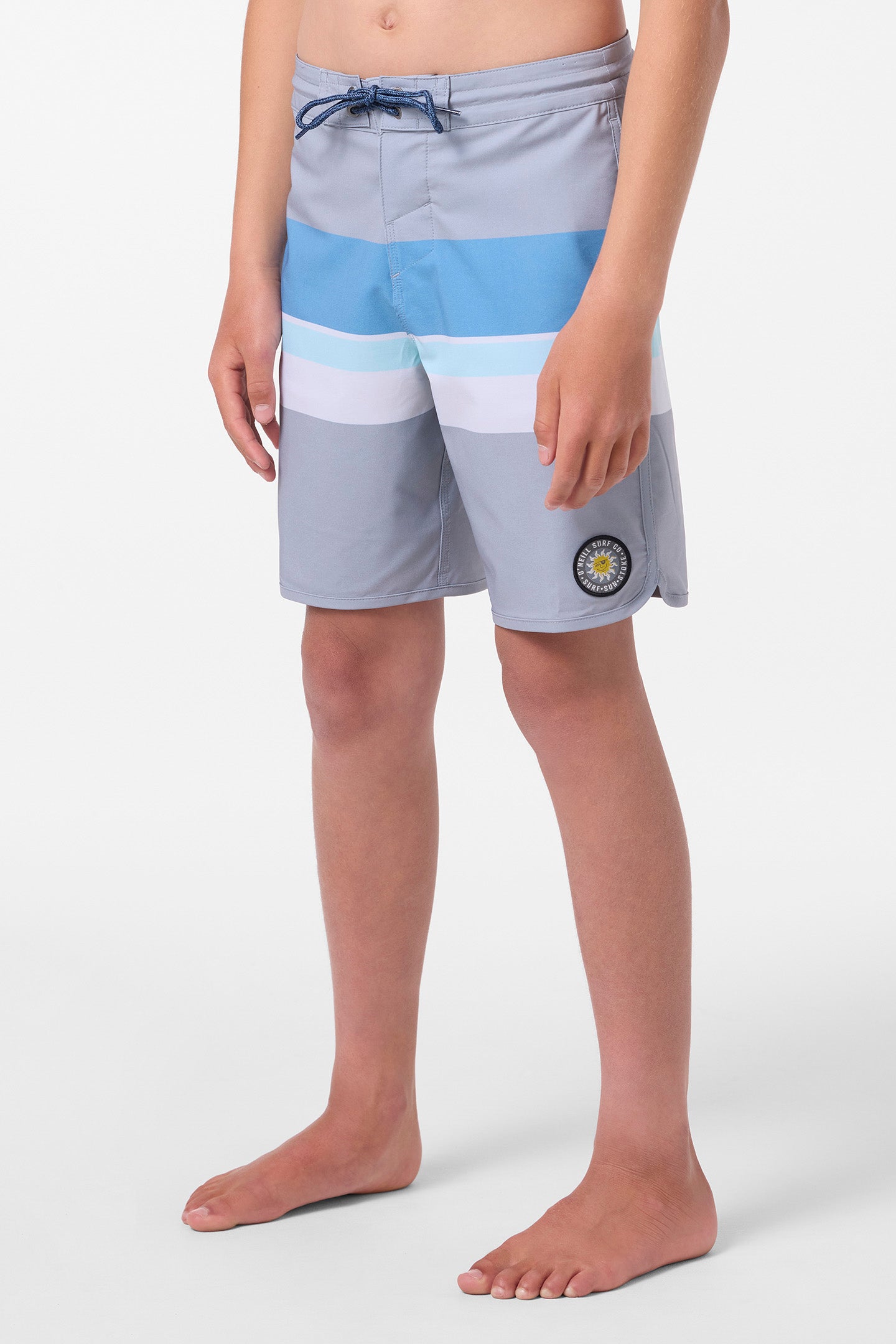 Boy's Cruzer Stripe Scallop 16 Boardshorts - Image 3