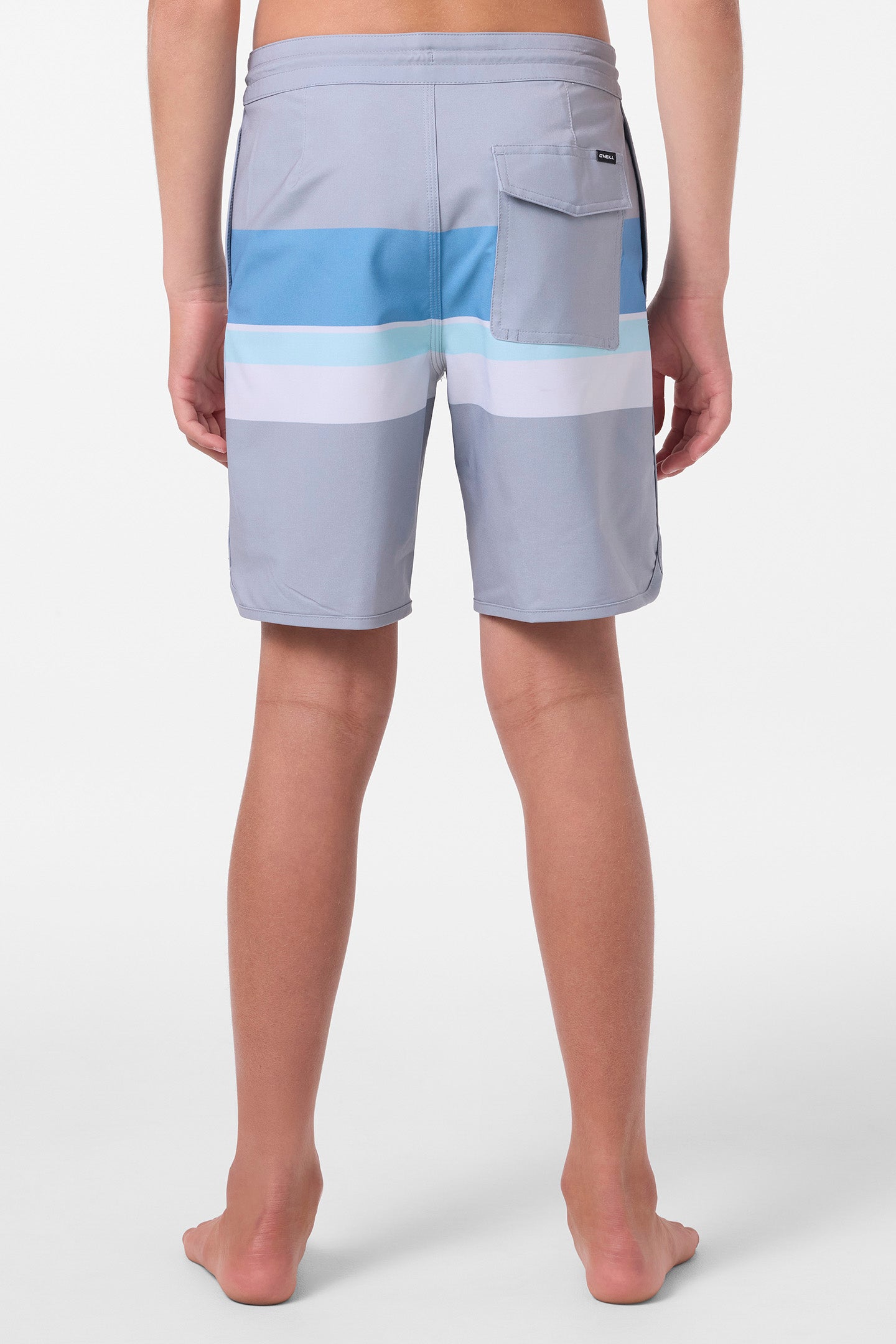 Boy's Cruzer Stripe Scallop 16 Boardshorts - Image 4