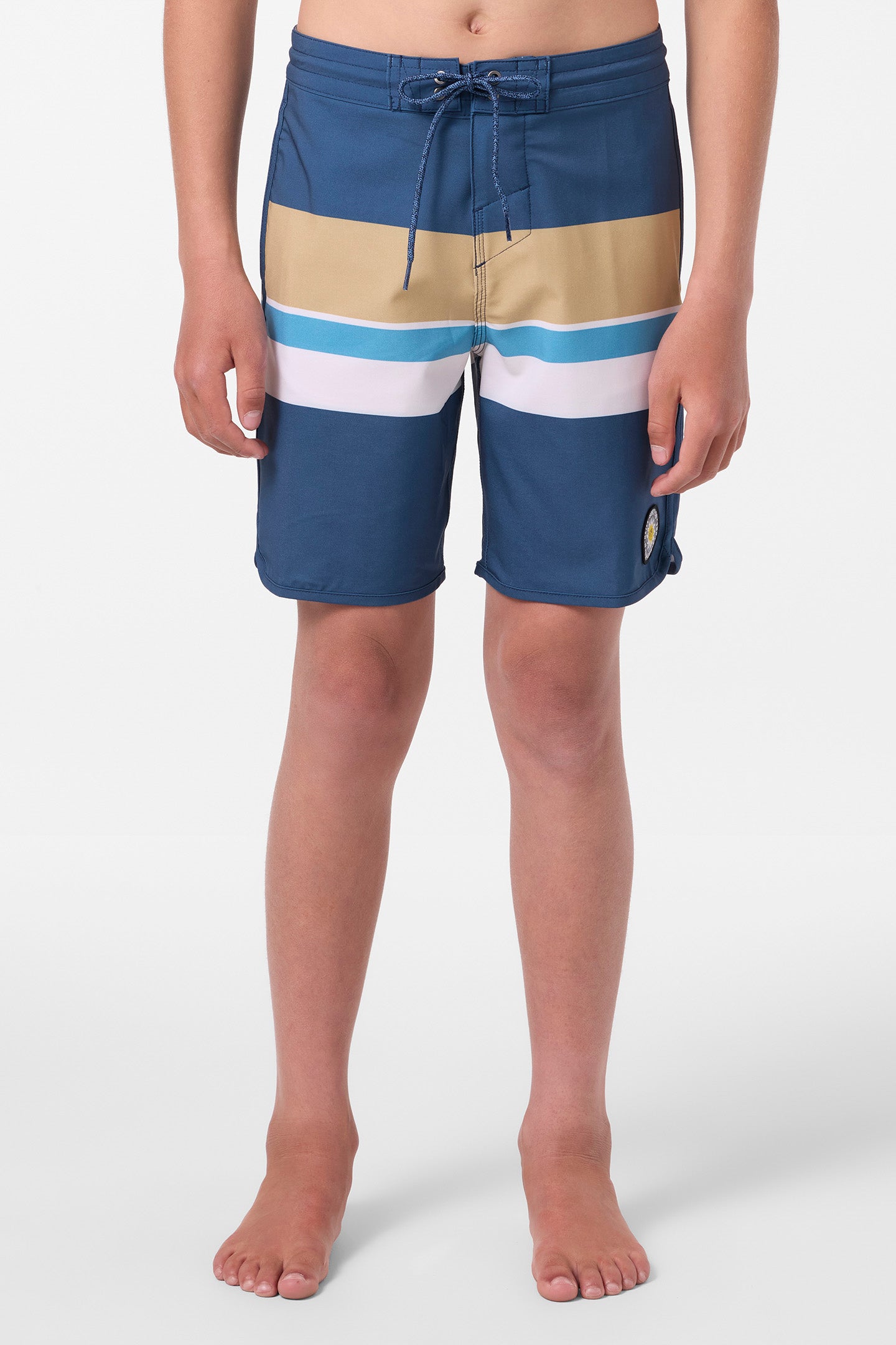 Boy's Cruzer Stripe Scallop 16 Boardshorts - Image 2