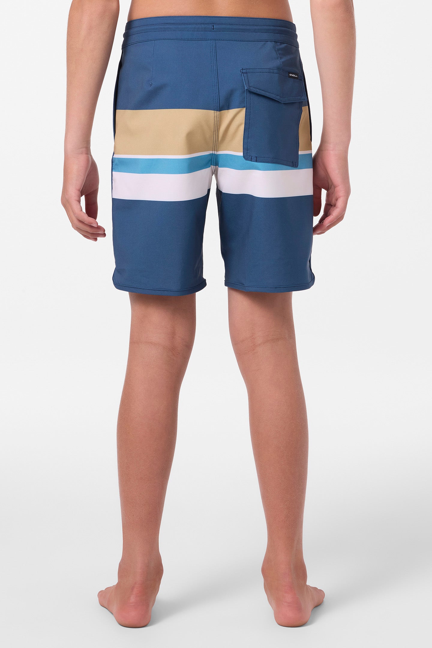 Boy's Cruzer Stripe Scallop 16 Boardshorts - Image 4