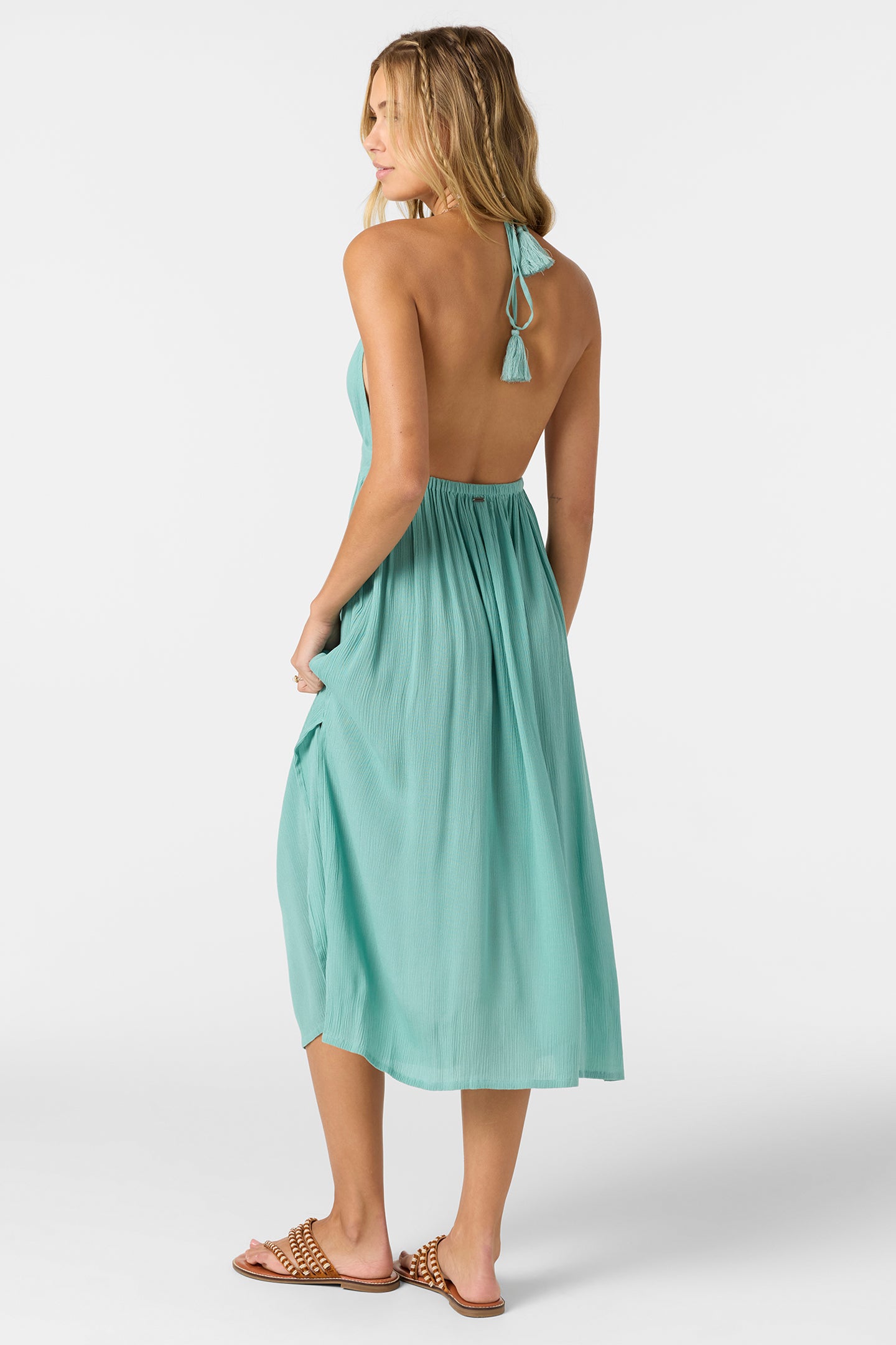 Annalisa Solid Midi Dress - Image 5