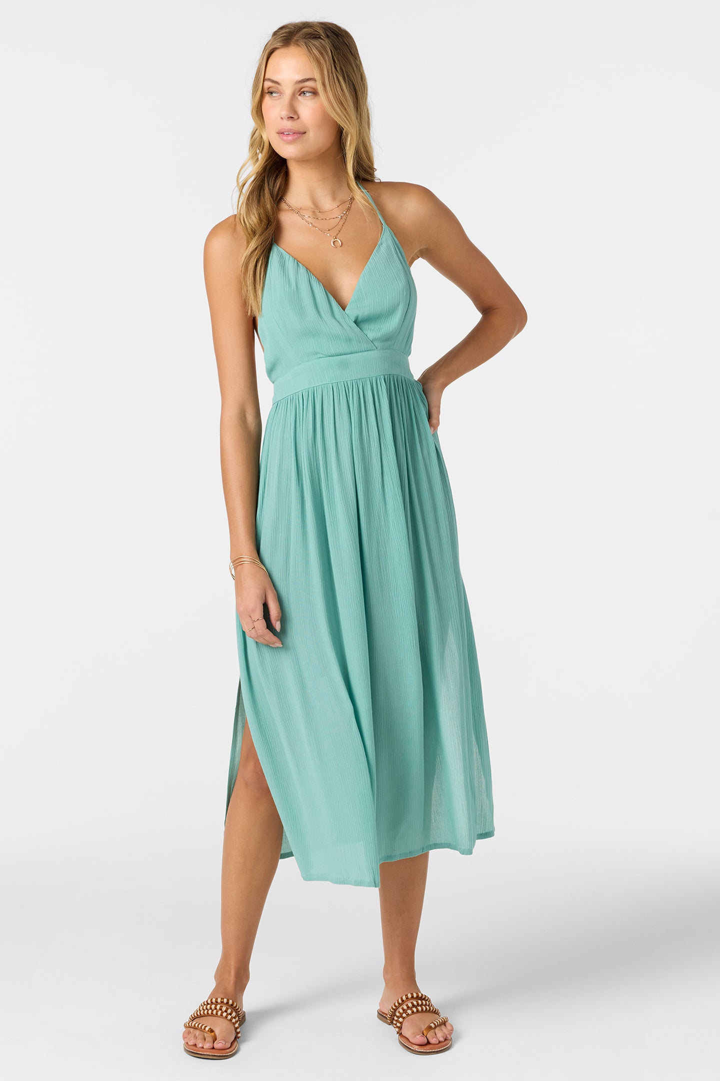 Annalisa Solid Midi Dress - Image 7