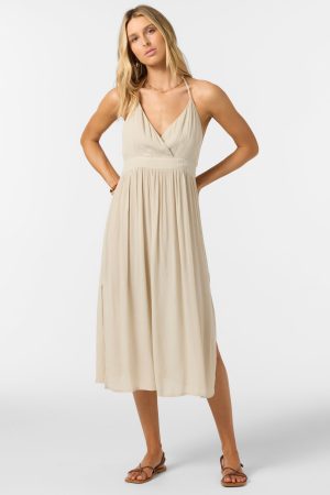 Annalisa Solid Midi Dress