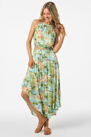 Marnie Tropical Midi Skirts