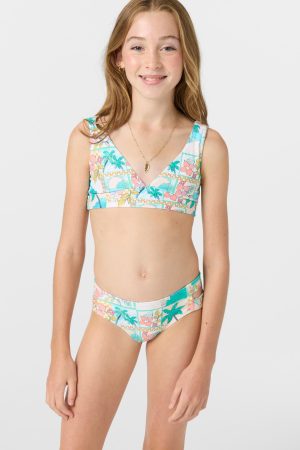 Girl's Maritime Fixed Tri Top Set