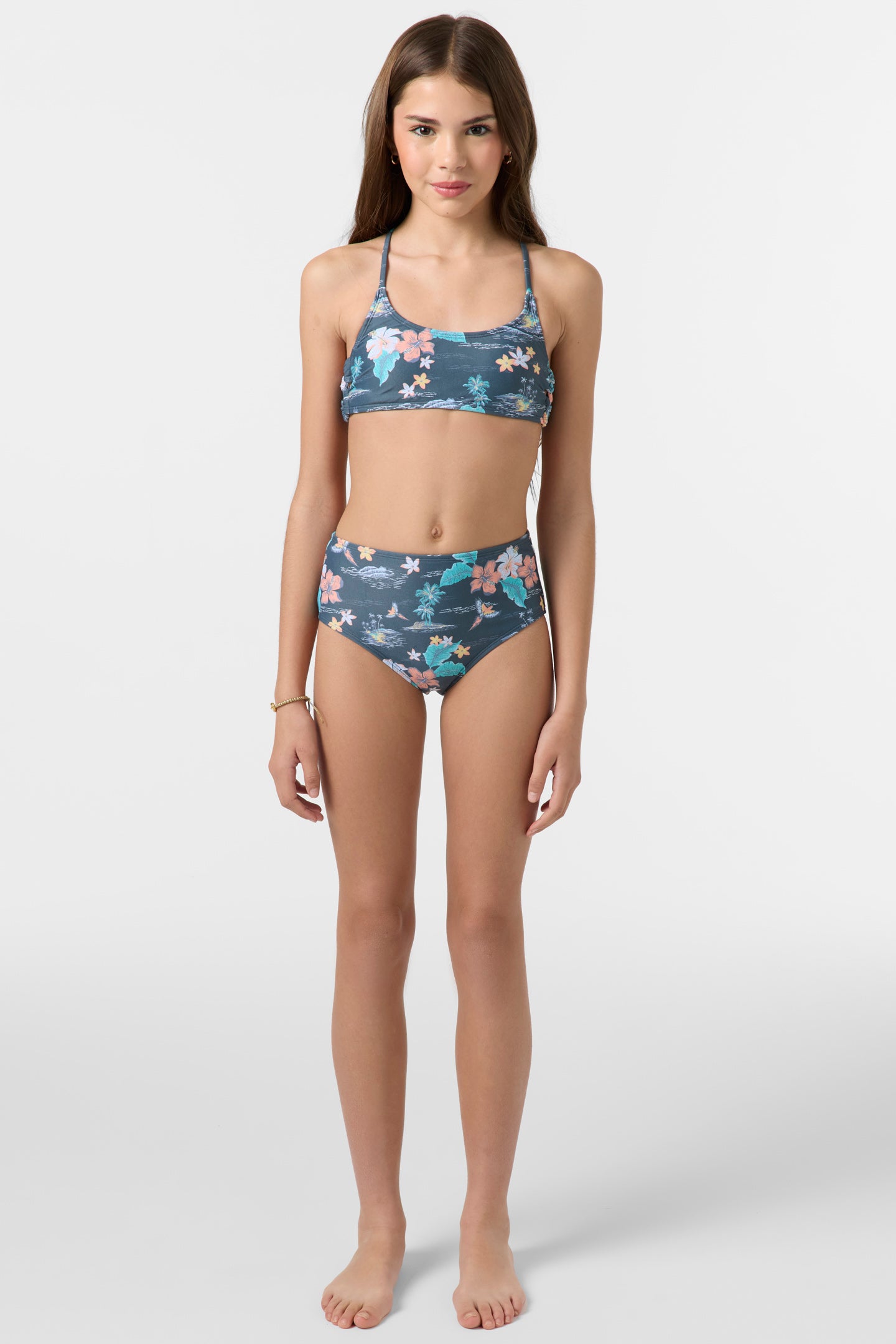 Girl's Paradise Parrot Strappy Bralette Top Set - Image 3