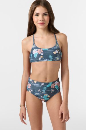 Girl's Paradise Parrot Strappy Bralette Top Set